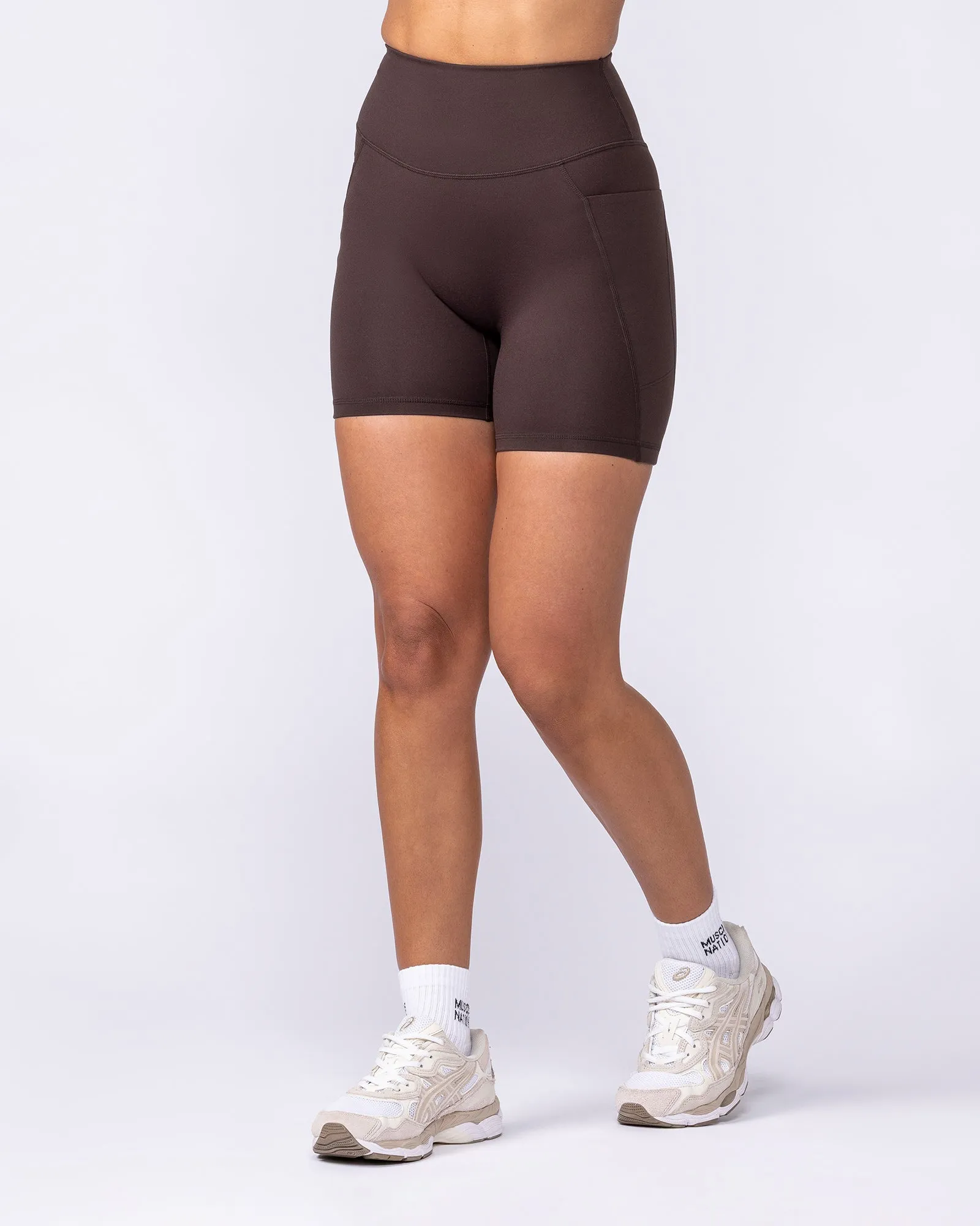 Booty Shaper Pocket Bike Shorts - Cocoa sold by Muscle Nation product image thumbnail 2