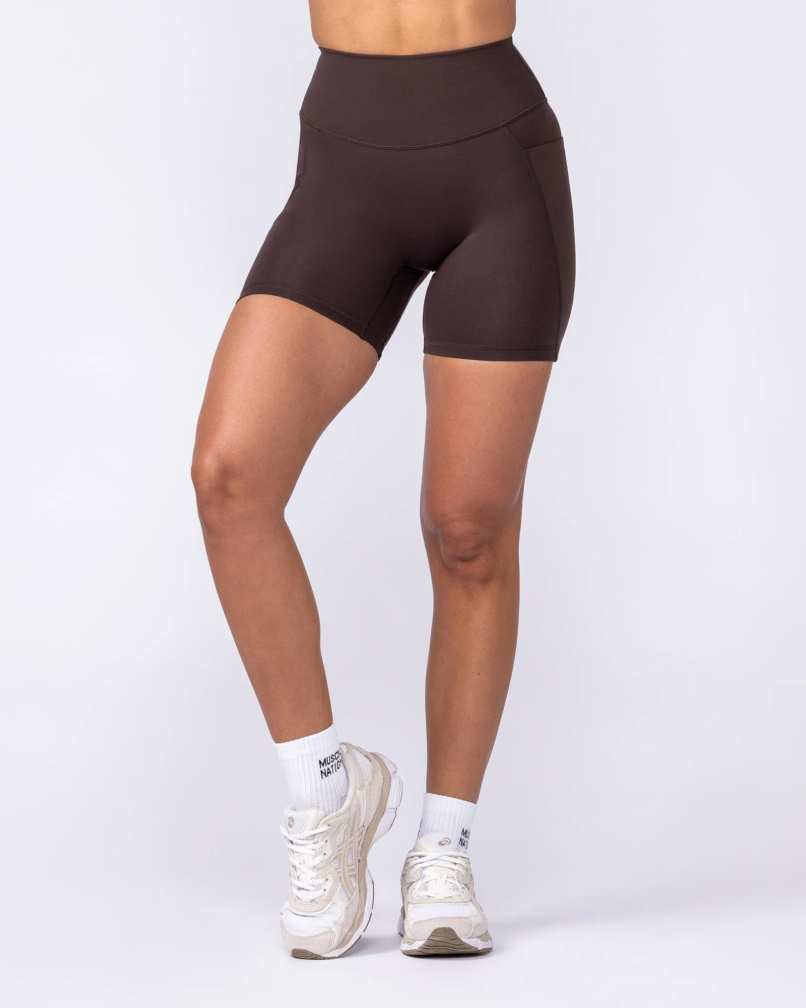 Booty Shaper Pocket Bike Shorts - Cocoa sold by Muscle Nation product image thumbnail 3