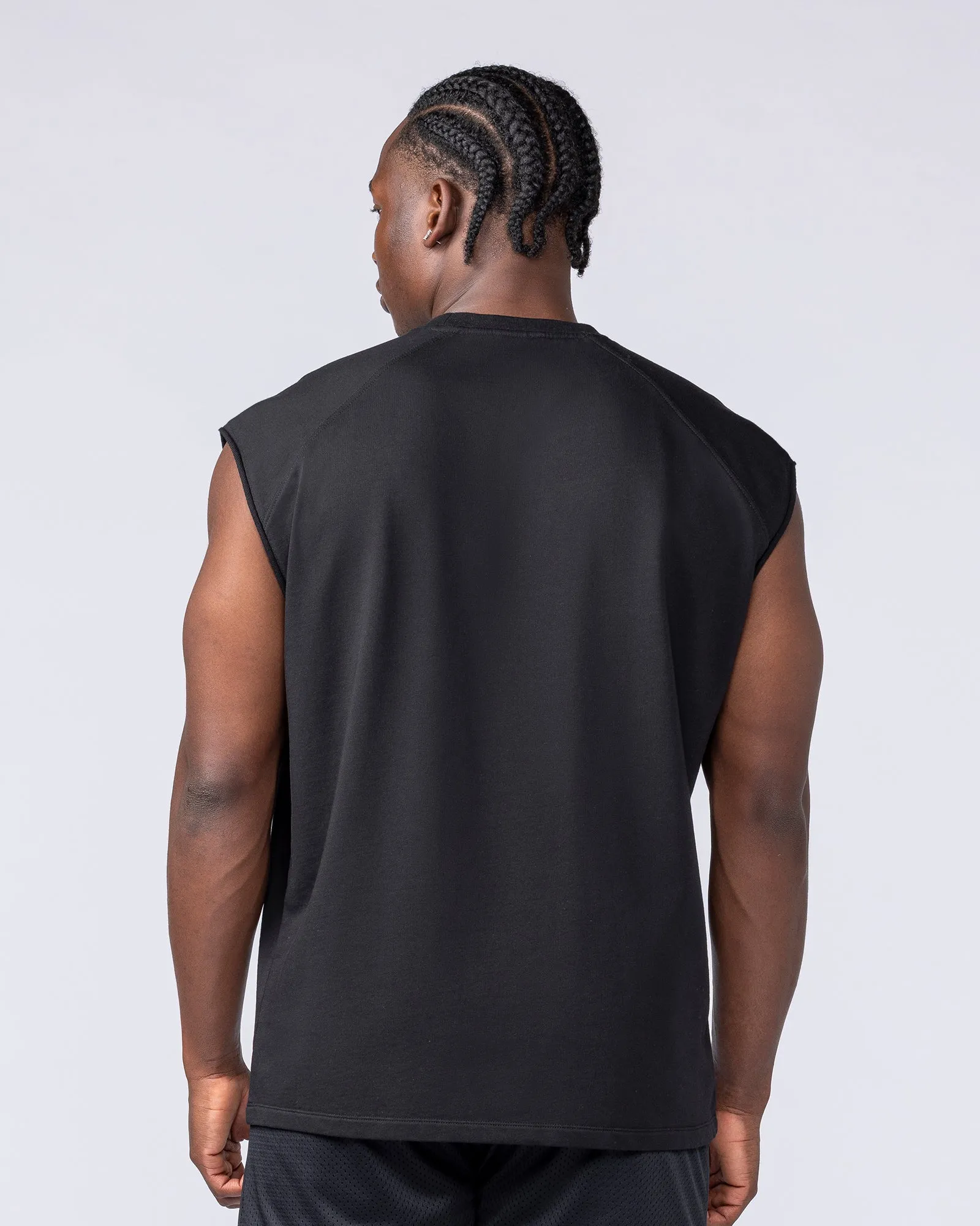Essential Boxy Muscle Tank - Black sold by Muscle Nation product image thumbnail 4