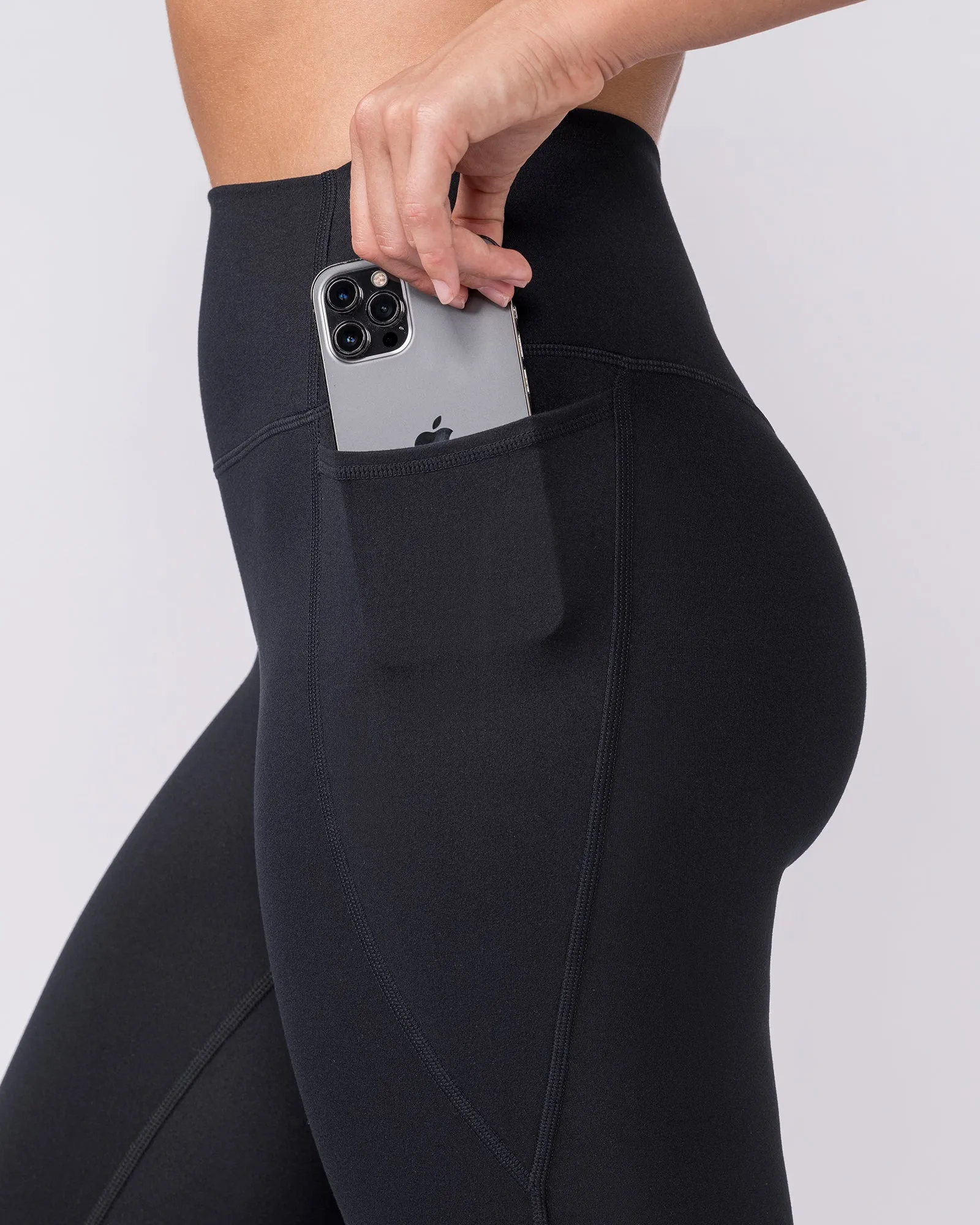 Everyday High Rise Pocket Flare Leggings - Black sold by Muscle Nation product image thumbnail 5