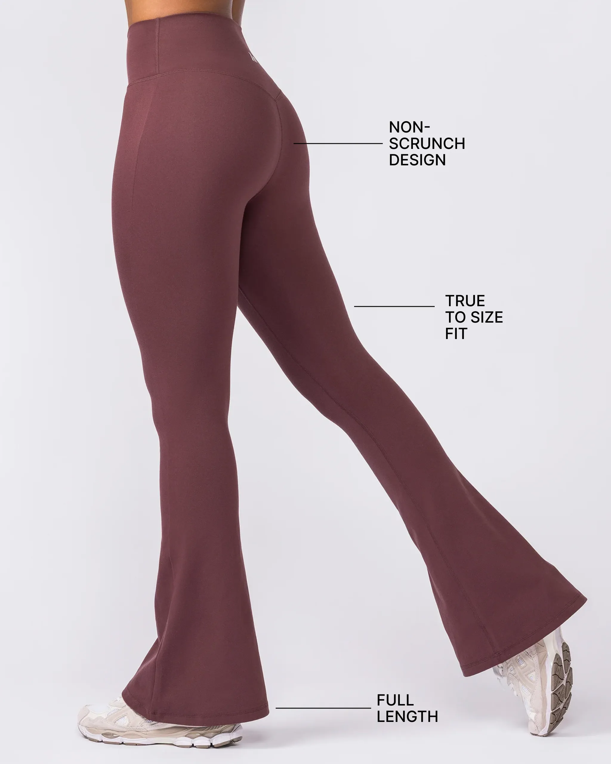 Everyday High Rise Flare Leggings - Rocky Road sold by Muscle Nation product image thumbnail 3
