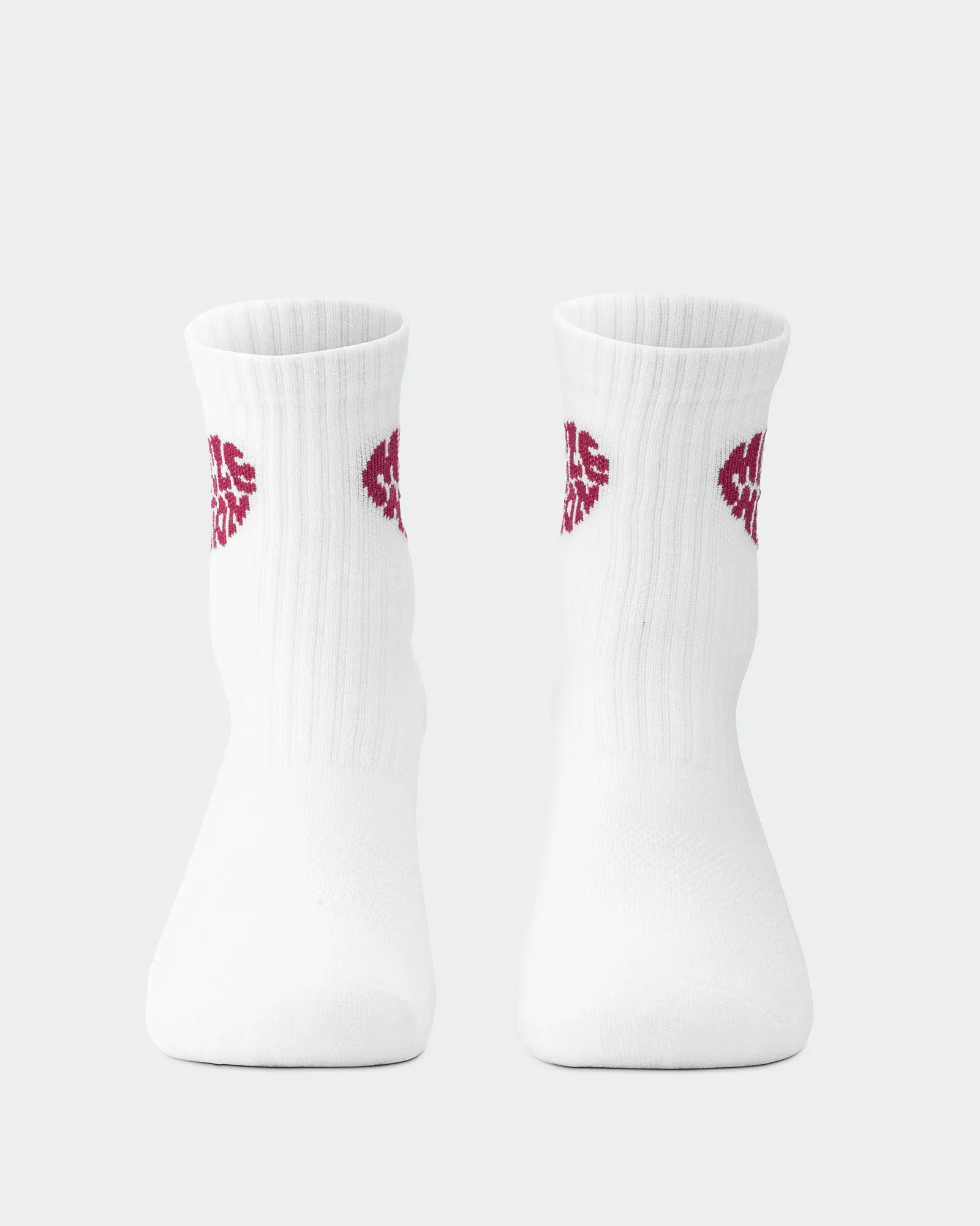 Womens Heart Crew Sock 2 pack - White Grey Marl sold by Muscle Nation product image thumbnail 4
