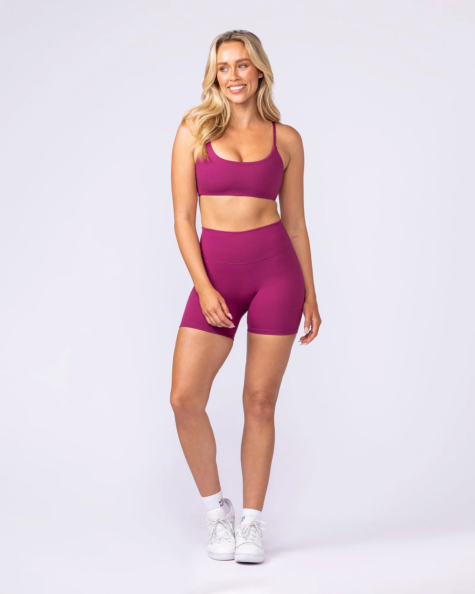 Everyday High Rise Midway Shorts - Raspberry Quartz sold by Muscle Nation product image thumbnail 5