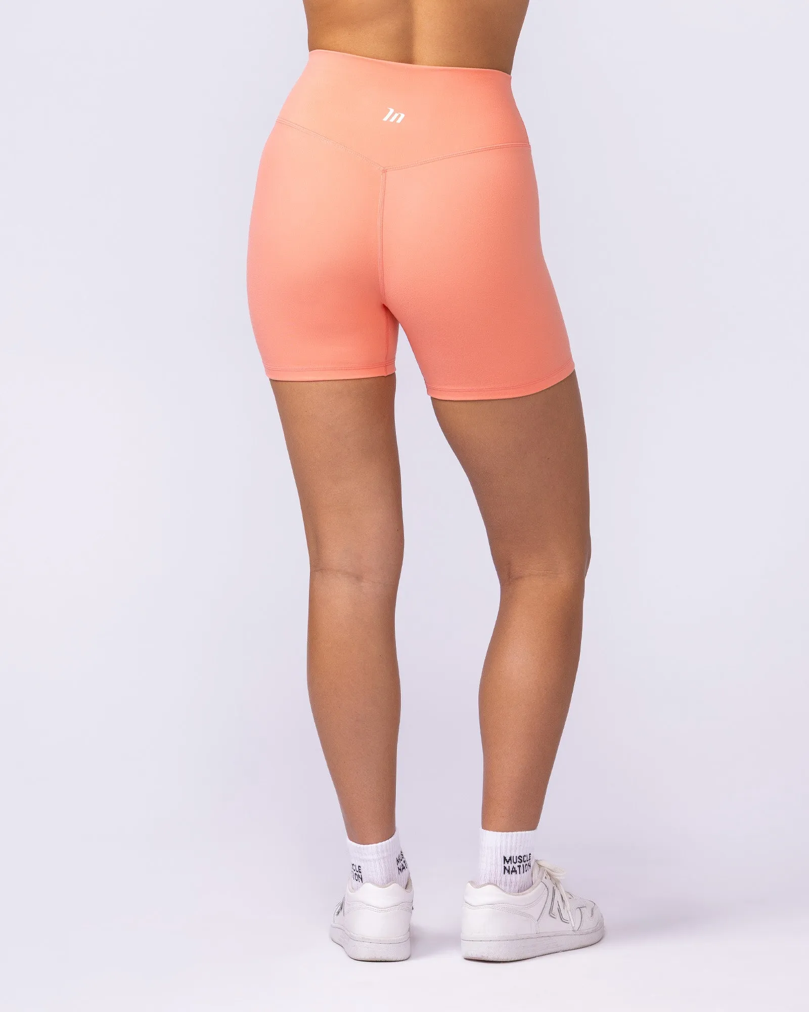 Everyday High Rise Midway Shorts - Peachy sold by Muscle Nation product image thumbnail 4