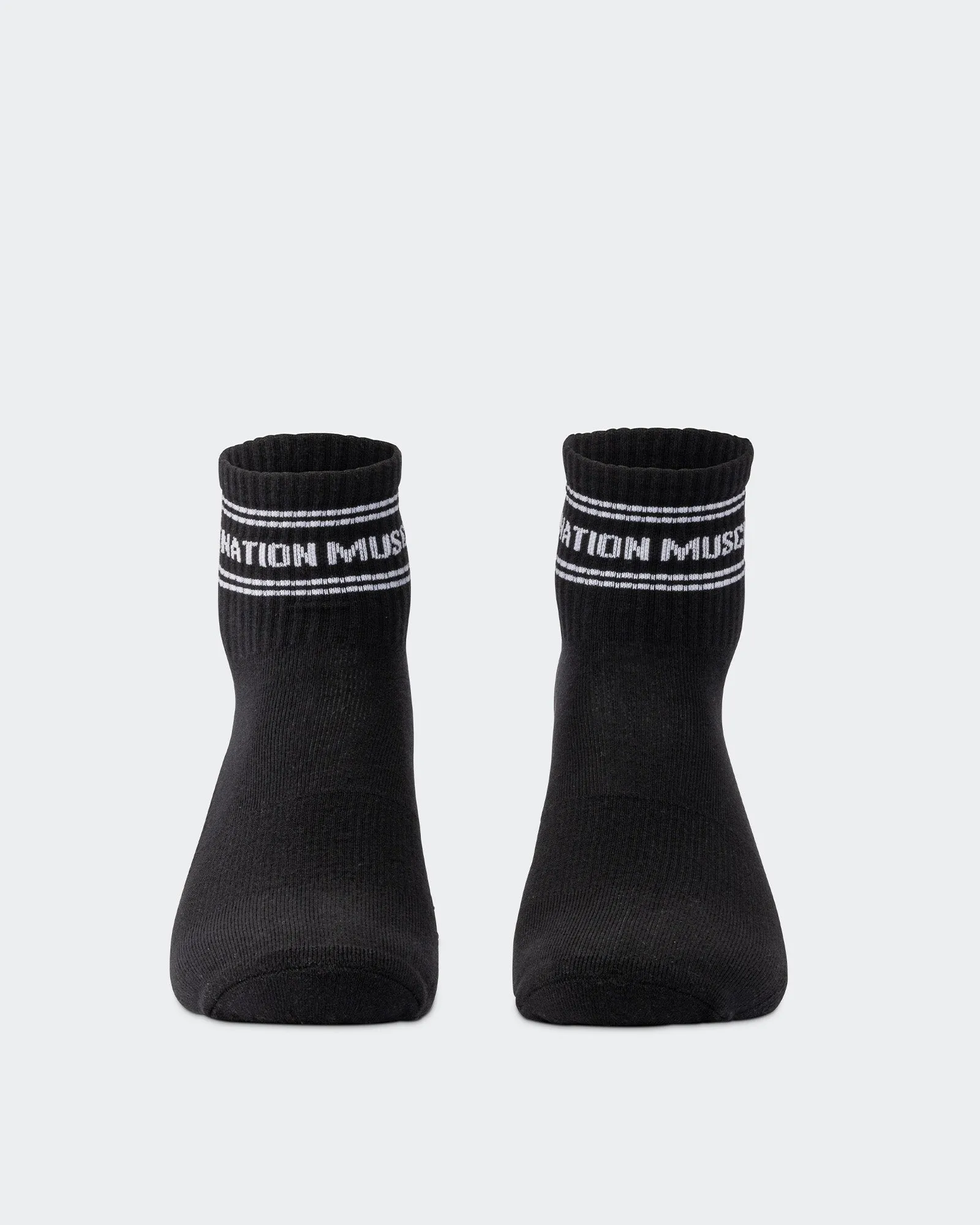 Quarter Crew Grip Socks - Black sold by Muscle Nation product image thumbnail 4