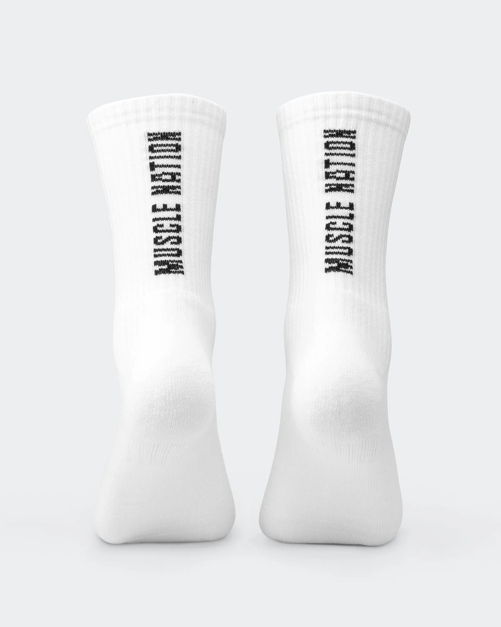 Mens Trainer Crew Sock 2 pack - White sold by Muscle Nation product image thumbnail 4