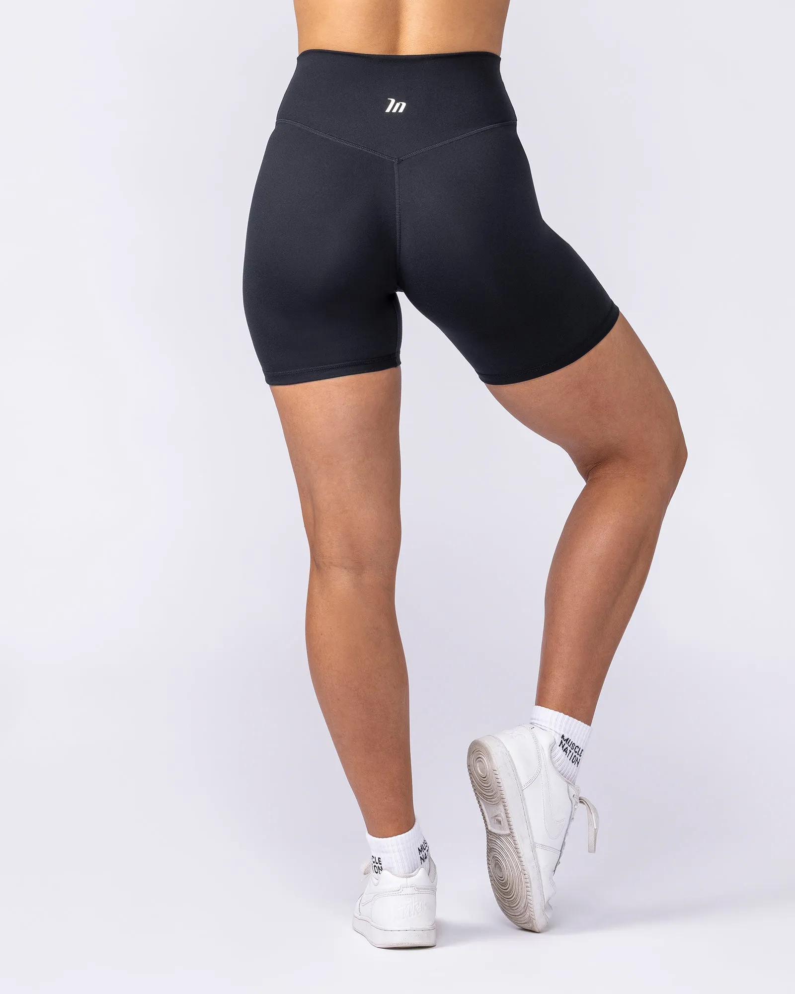 Everyday High Rise Bike Shorts - Black sold by Muscle Nation product image thumbnail 4