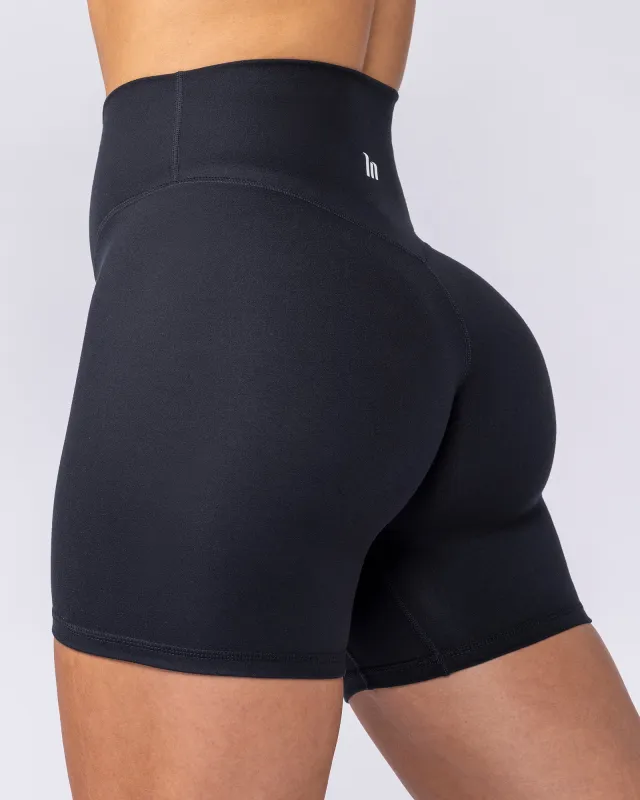 Everyday High Rise Bike Shorts - Black made by Muscle Nation