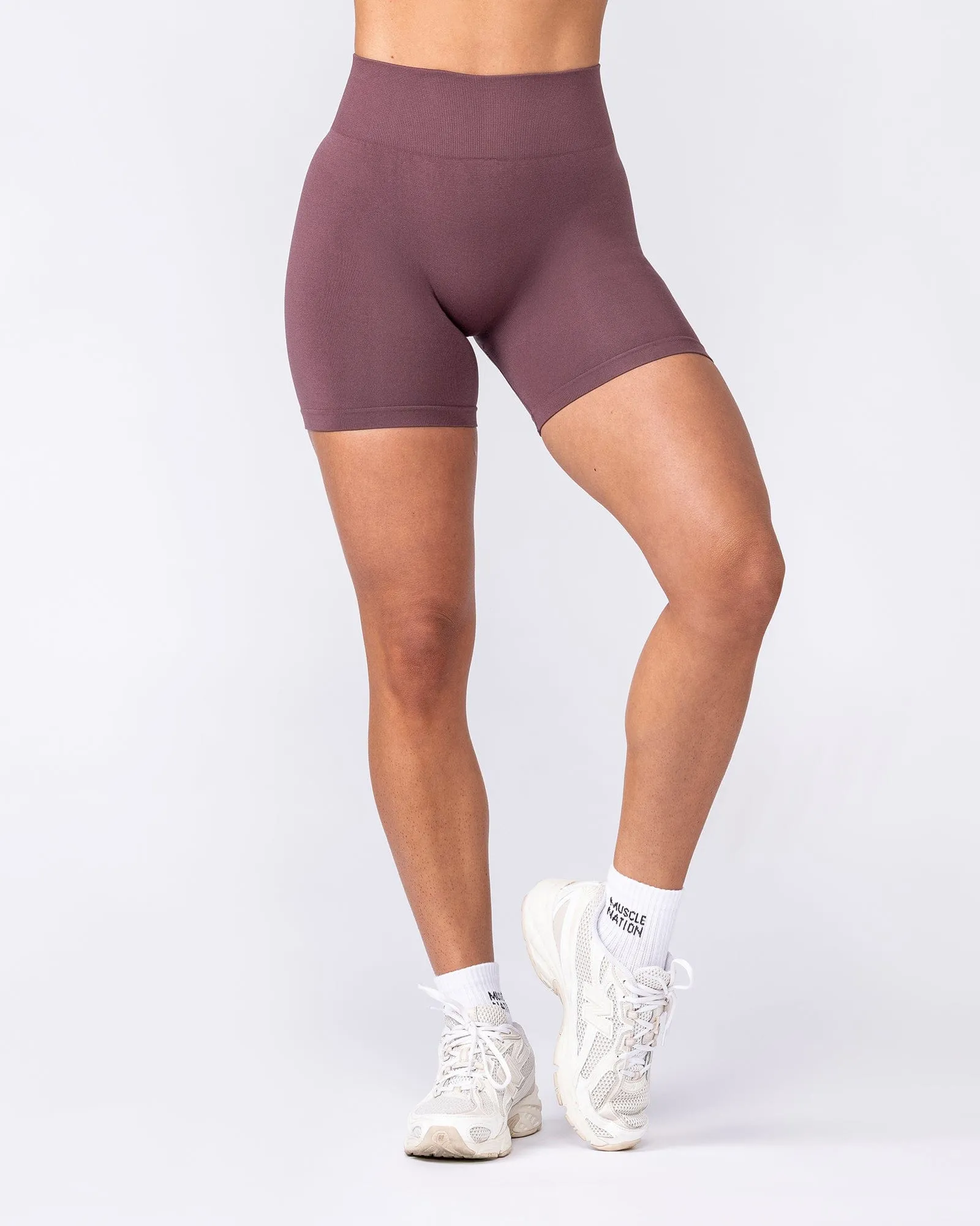Bare Seamless Bike Shorts - Rocky Road Marl sold by Muscle Nation product image thumbnail 3