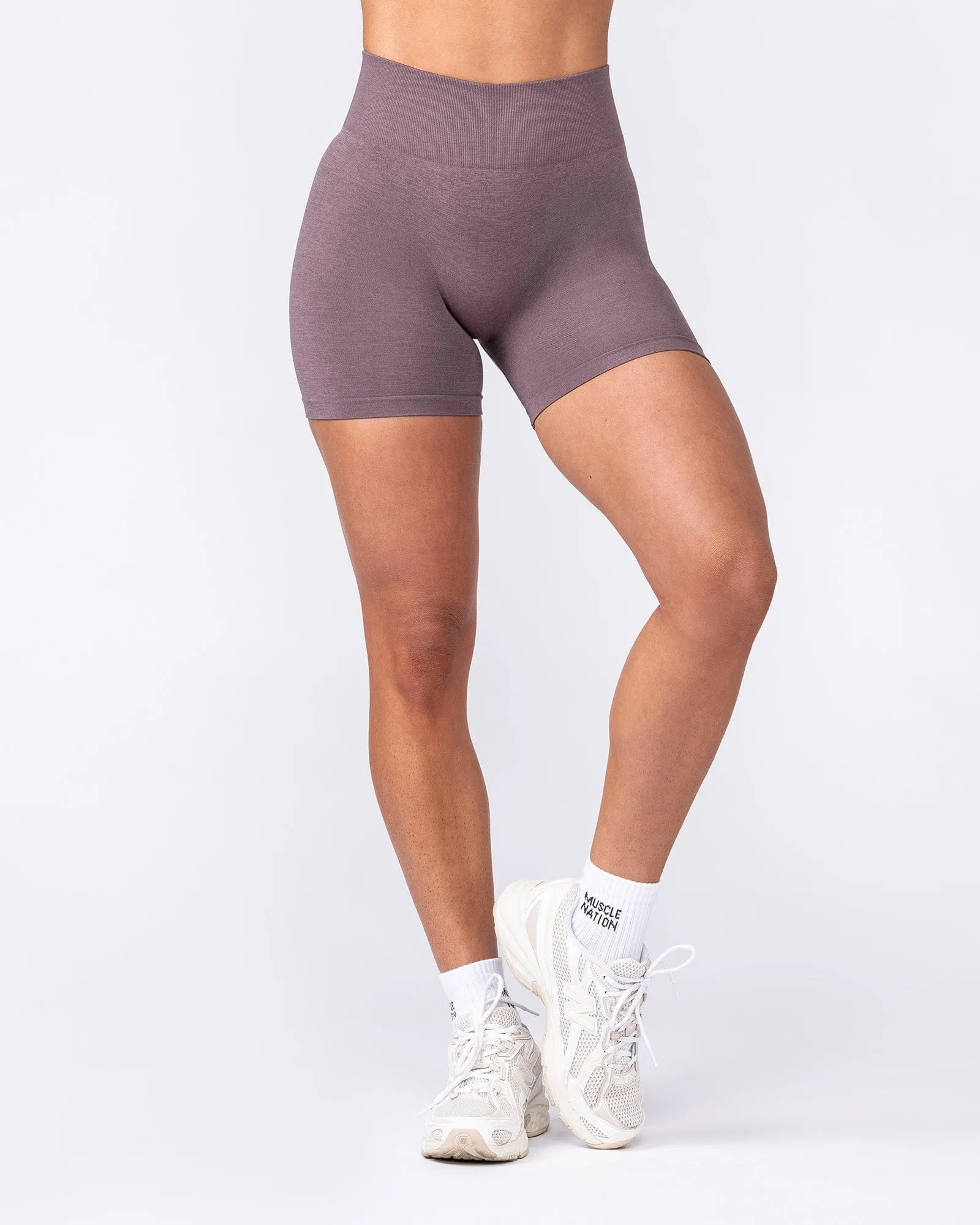 Bare Seamless Bike Shorts - Umber Marl sold by Muscle Nation product image thumbnail 2