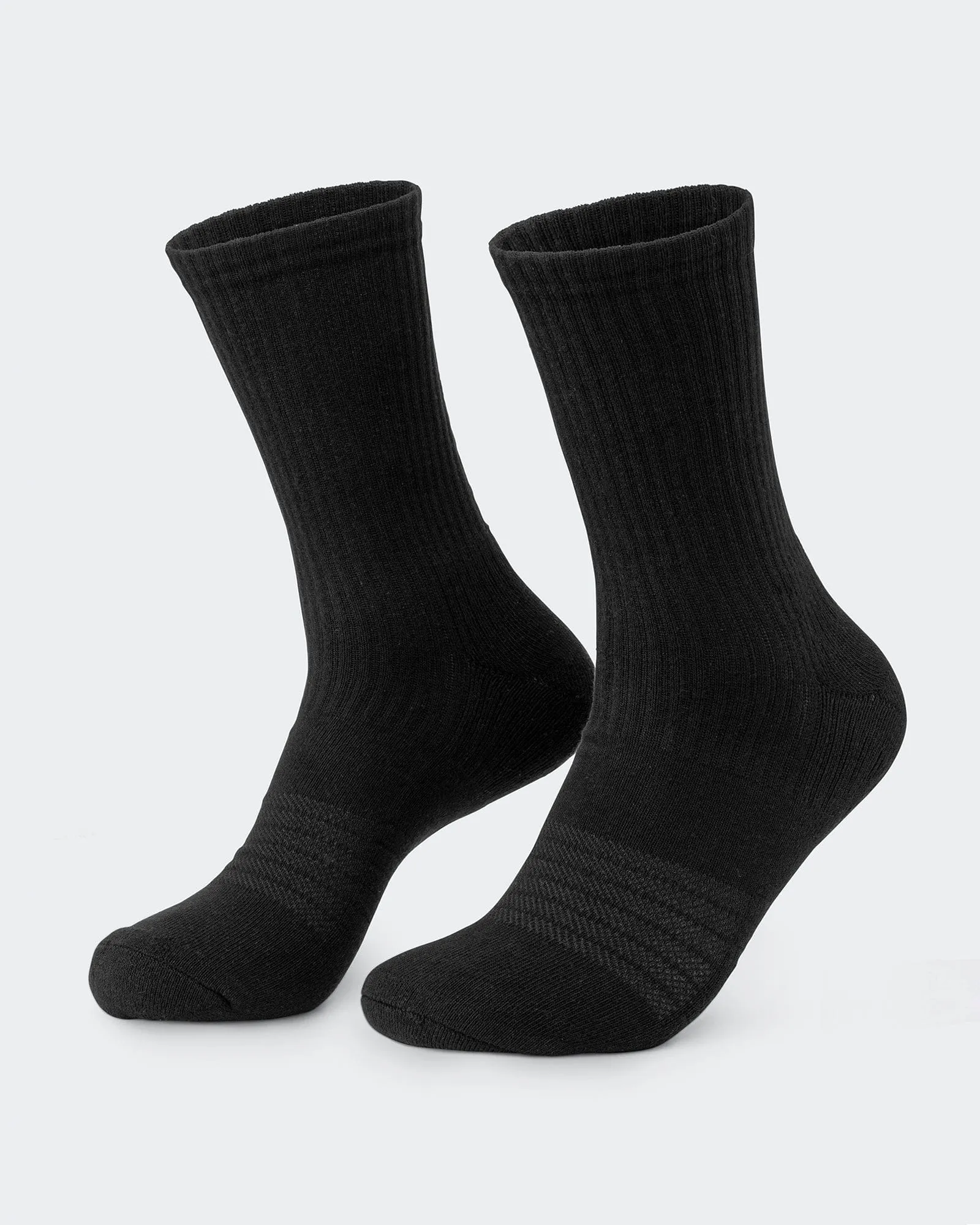 Mens Trainer Crew Socks 2 pack - Black / White sold by Muscle Nation product image thumbnail 4