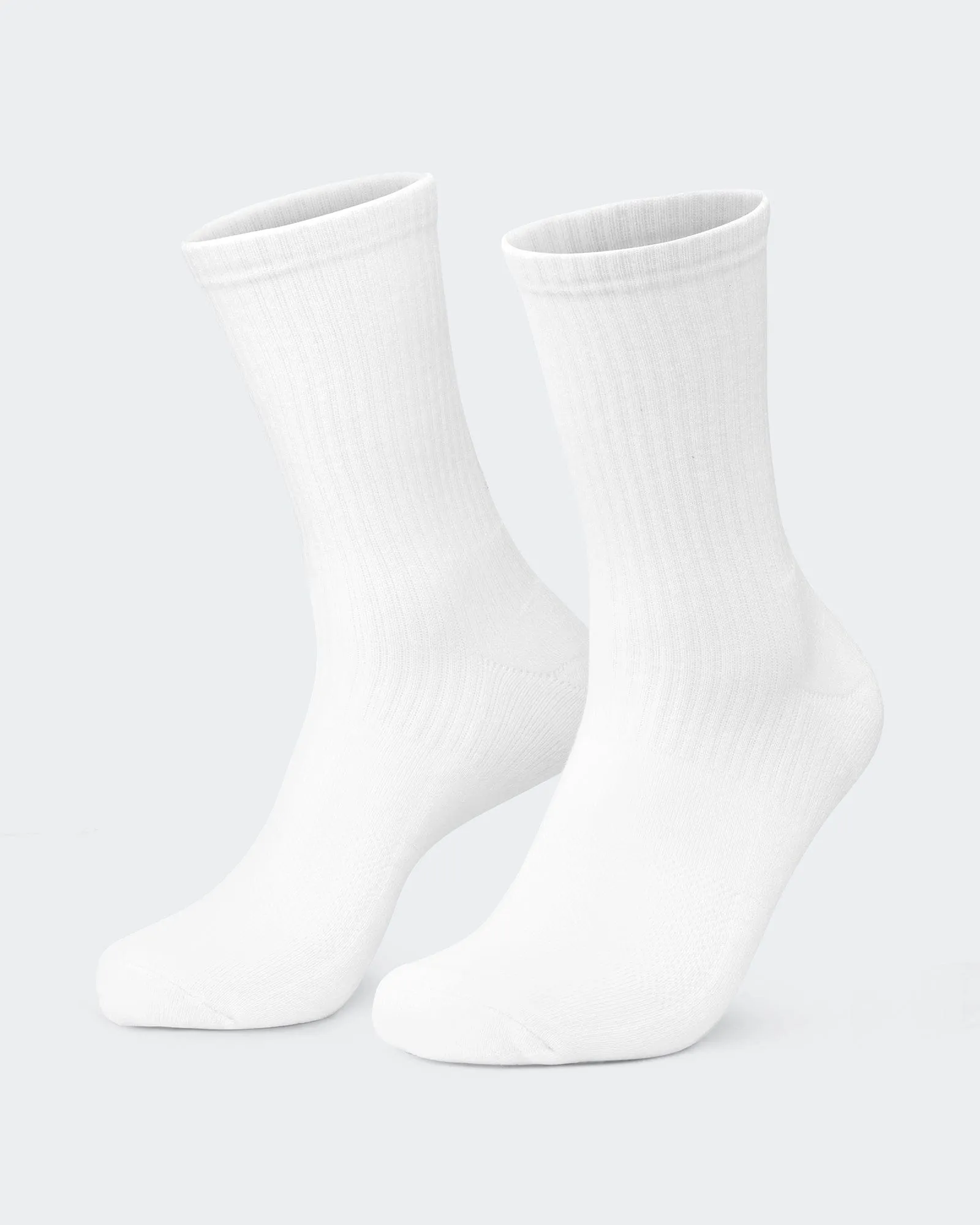 Mens Trainer Crew Socks 2 pack - White sold by Muscle Nation product image thumbnail 3