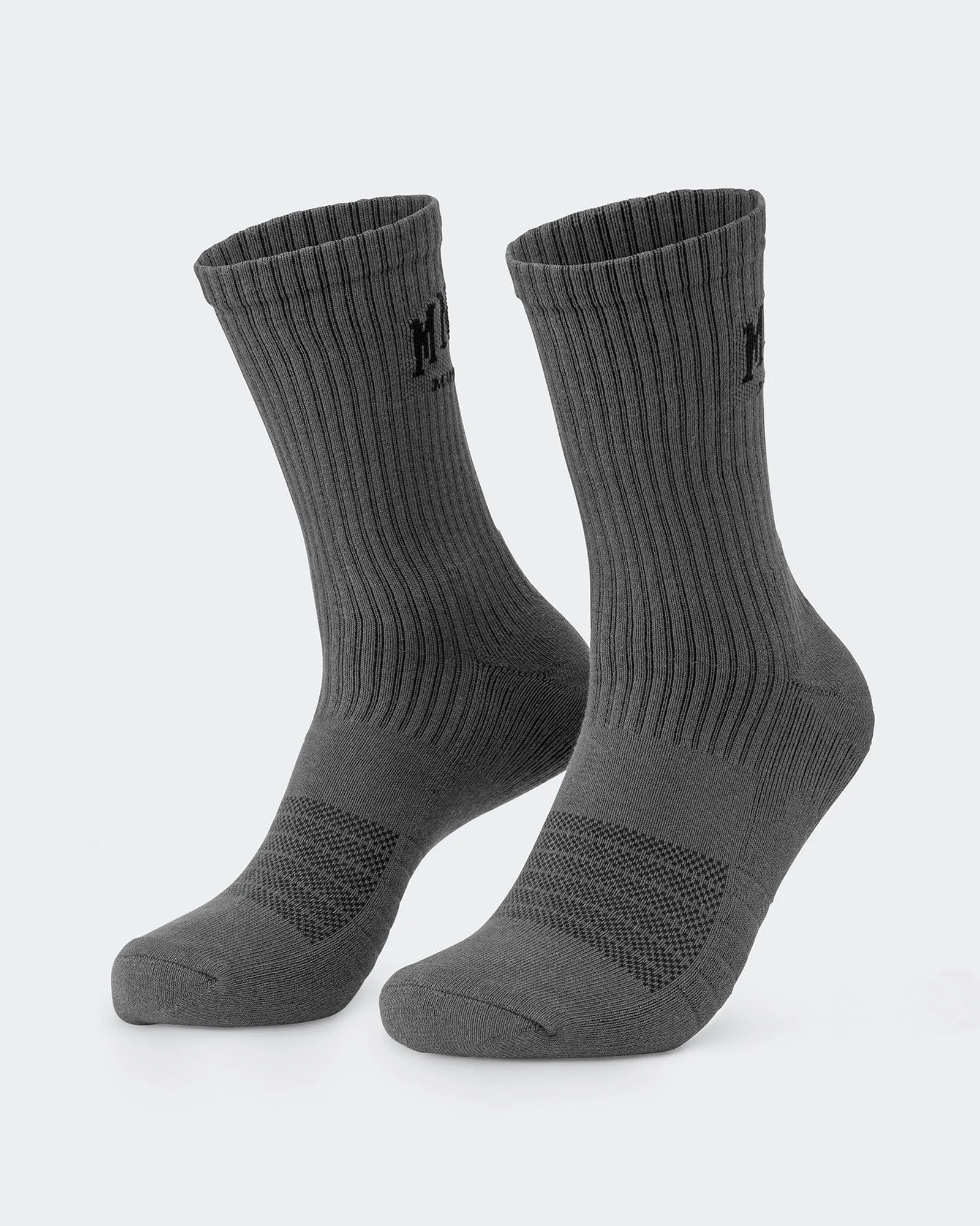 Mens Varsity Crew Socks 2 Pack - Charcoal sold by Muscle Nation product image thumbnail 3