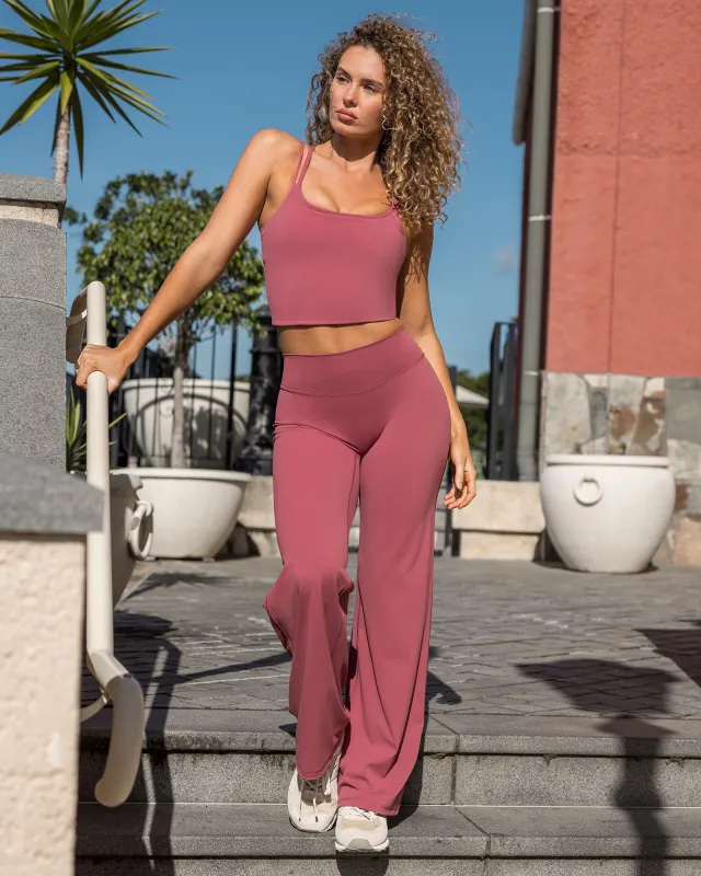 Aura Straight Leg Leggings Regular - Maple made by Muscle Nation