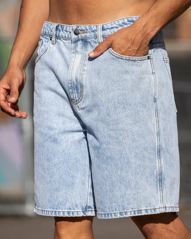 Street Denim Jorts - Washed Denim made by Muscle Nation