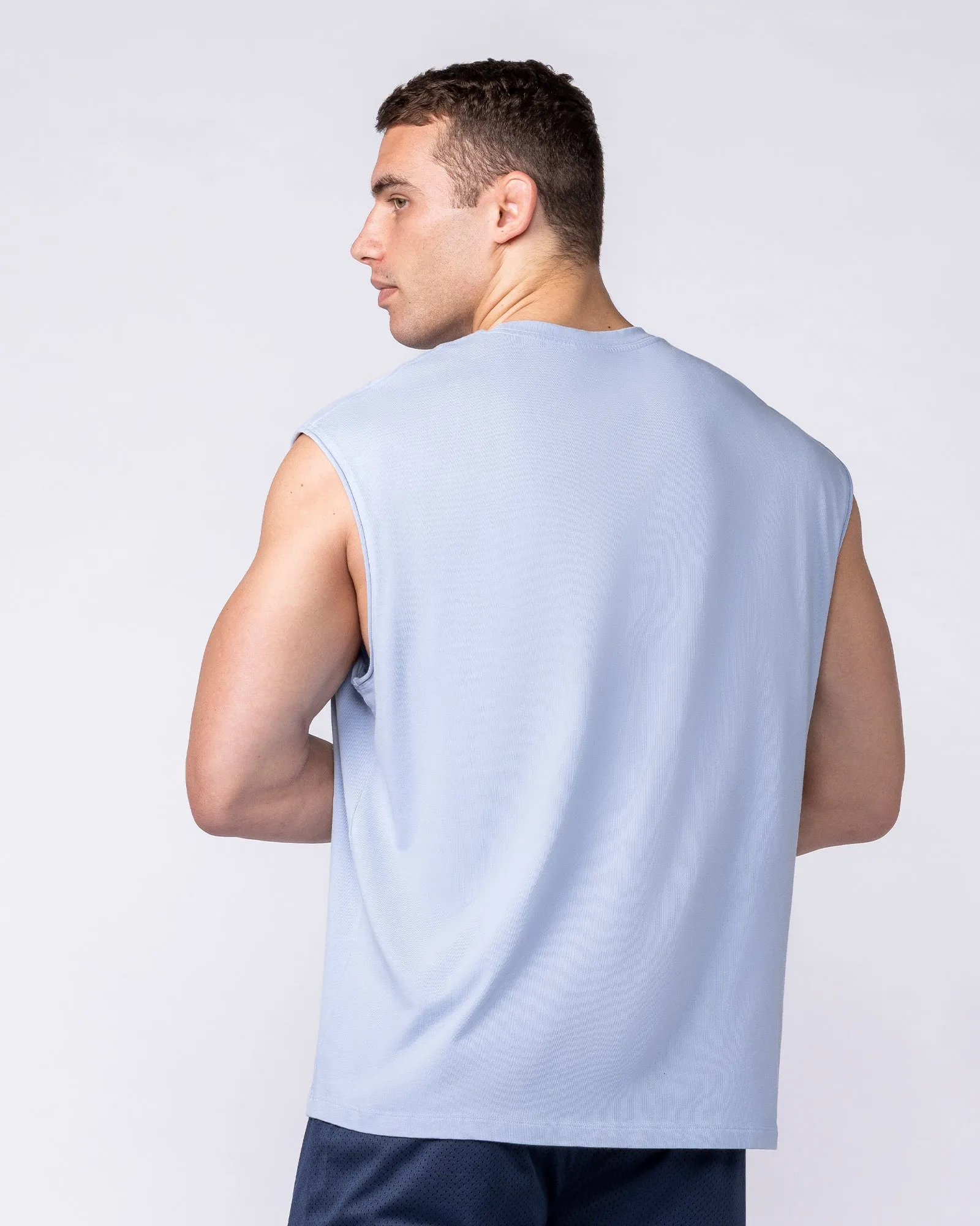Fieldhouse Boxy Muscle Tank - Aero Blue sold by Muscle Nation product image thumbnail 2