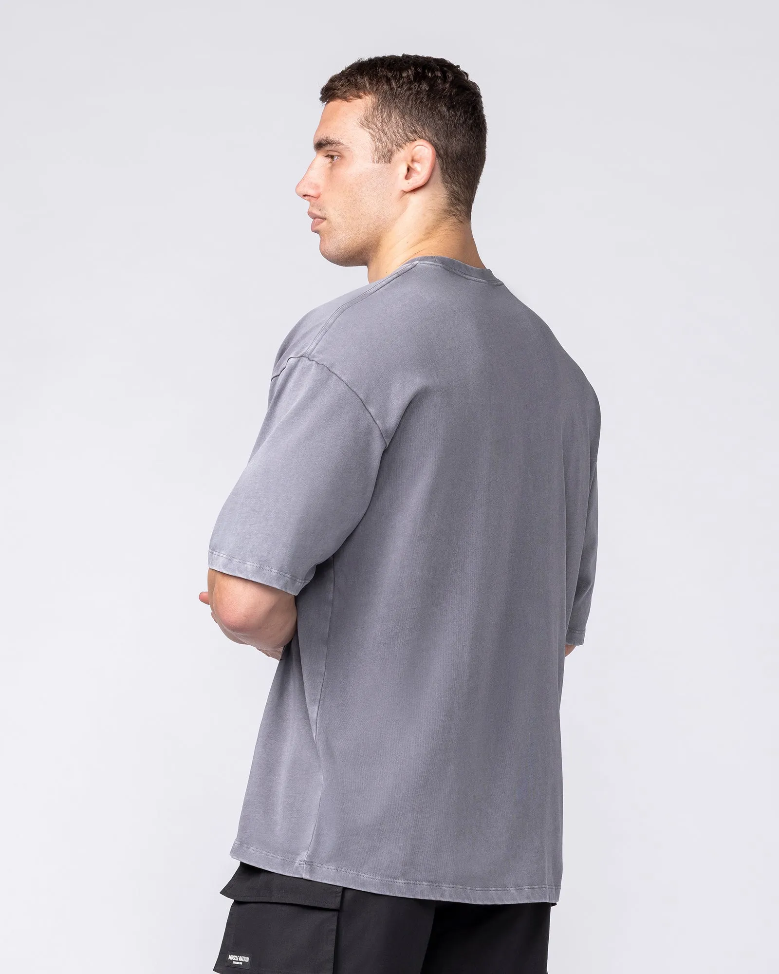 Iron Skull Oversized Tee - Washed Tornado sold by Muscle Nation product image thumbnail 2