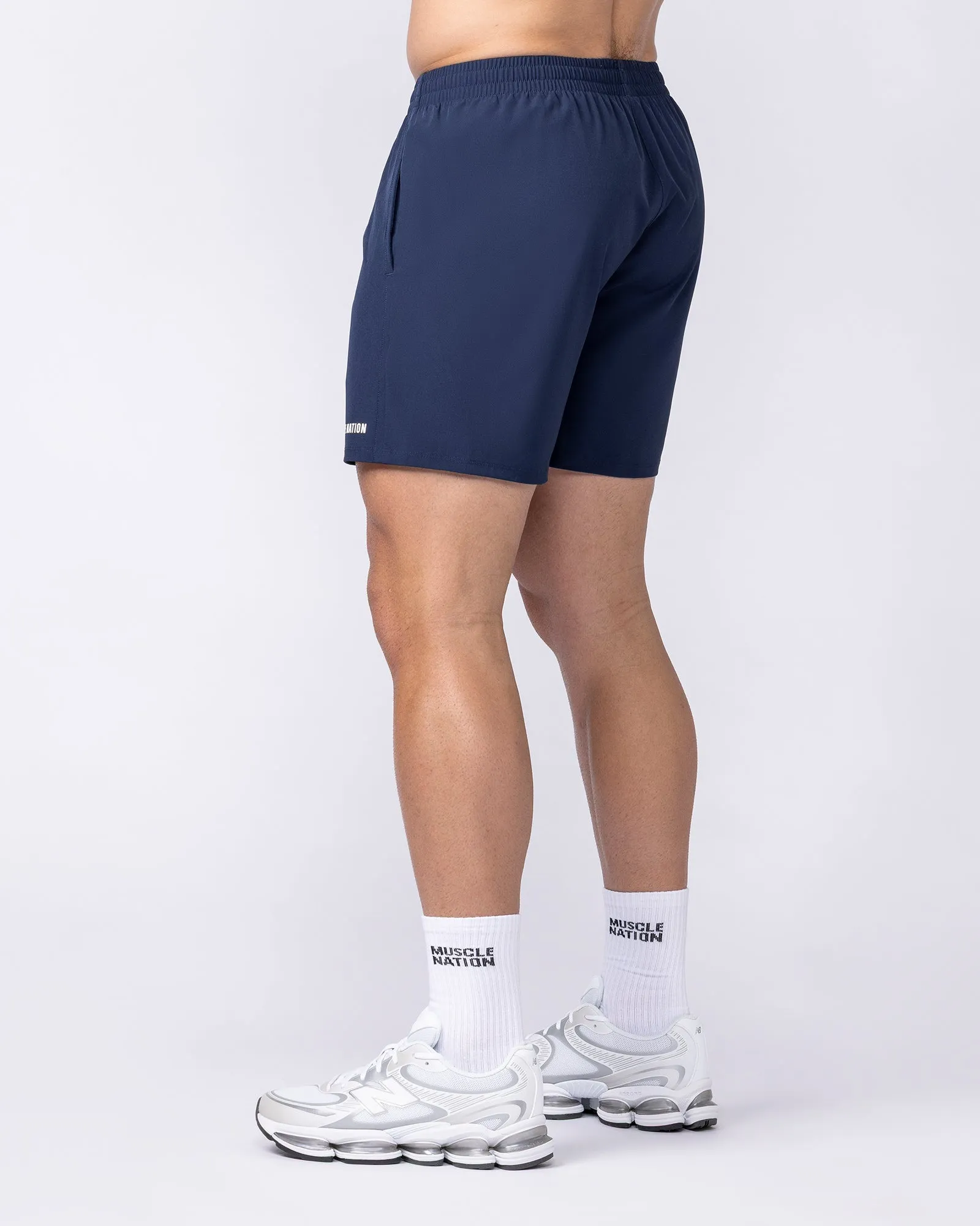 Essential Active 5" Shorts - Navy sold by Muscle Nation product image thumbnail 2