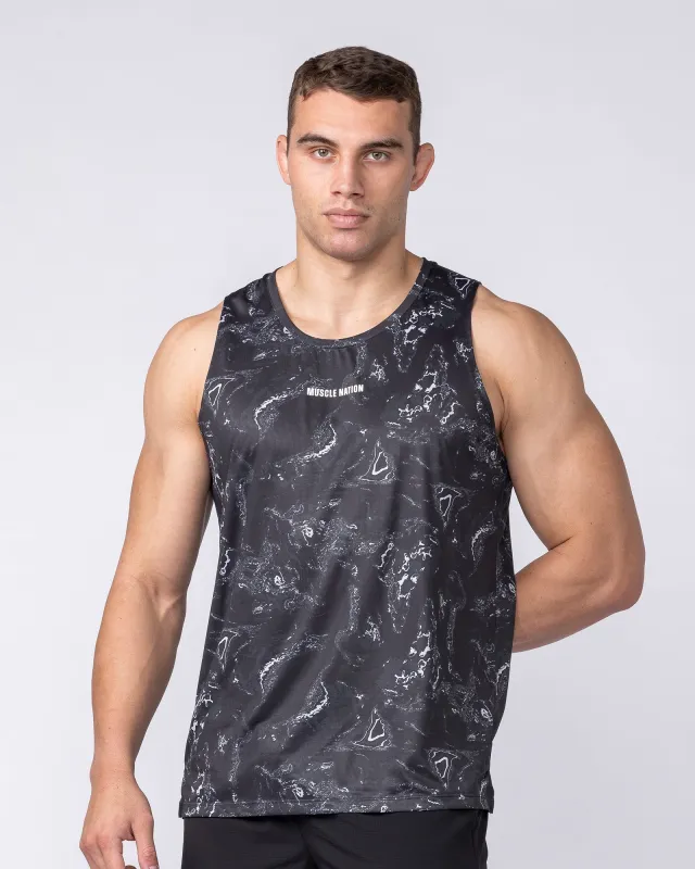 Aero Active Tank - Black Terrain made by Muscle Nation