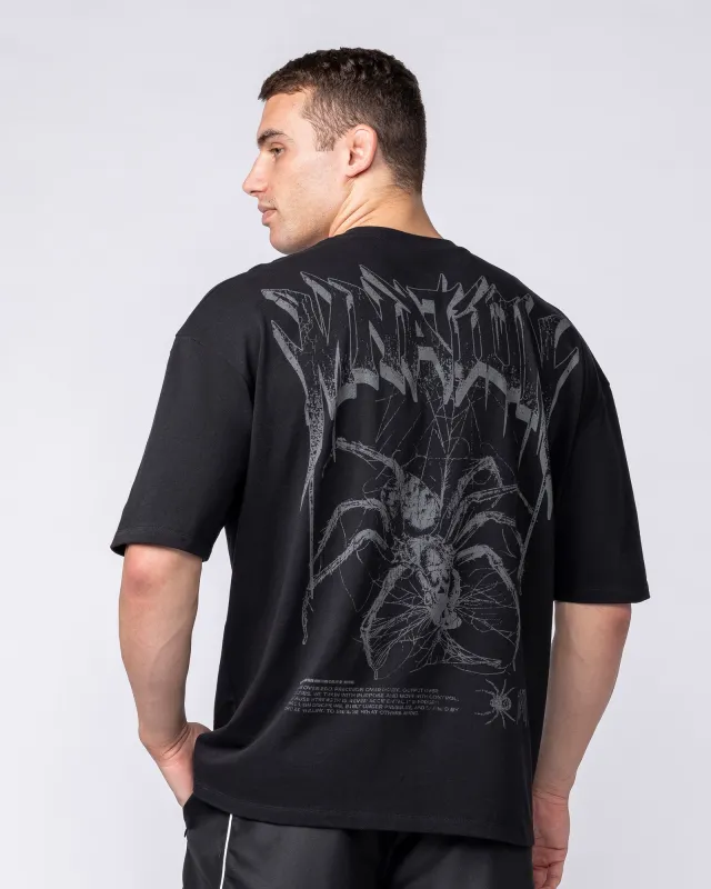 Nightfall Oversized Tee - Black made by Muscle Nation