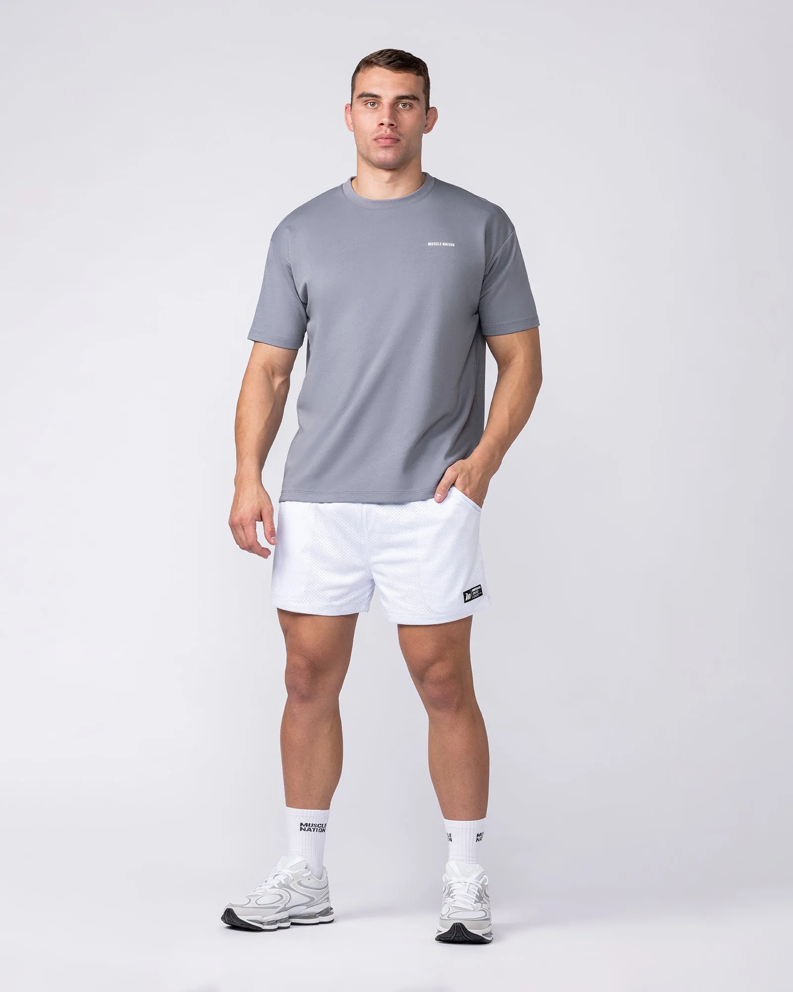 Daily Regular Fit Tee - Cement sold by Muscle Nation product image thumbnail 5