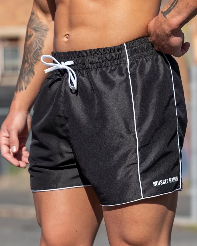 Hardline 4" Shorts - Black made by Muscle Nation