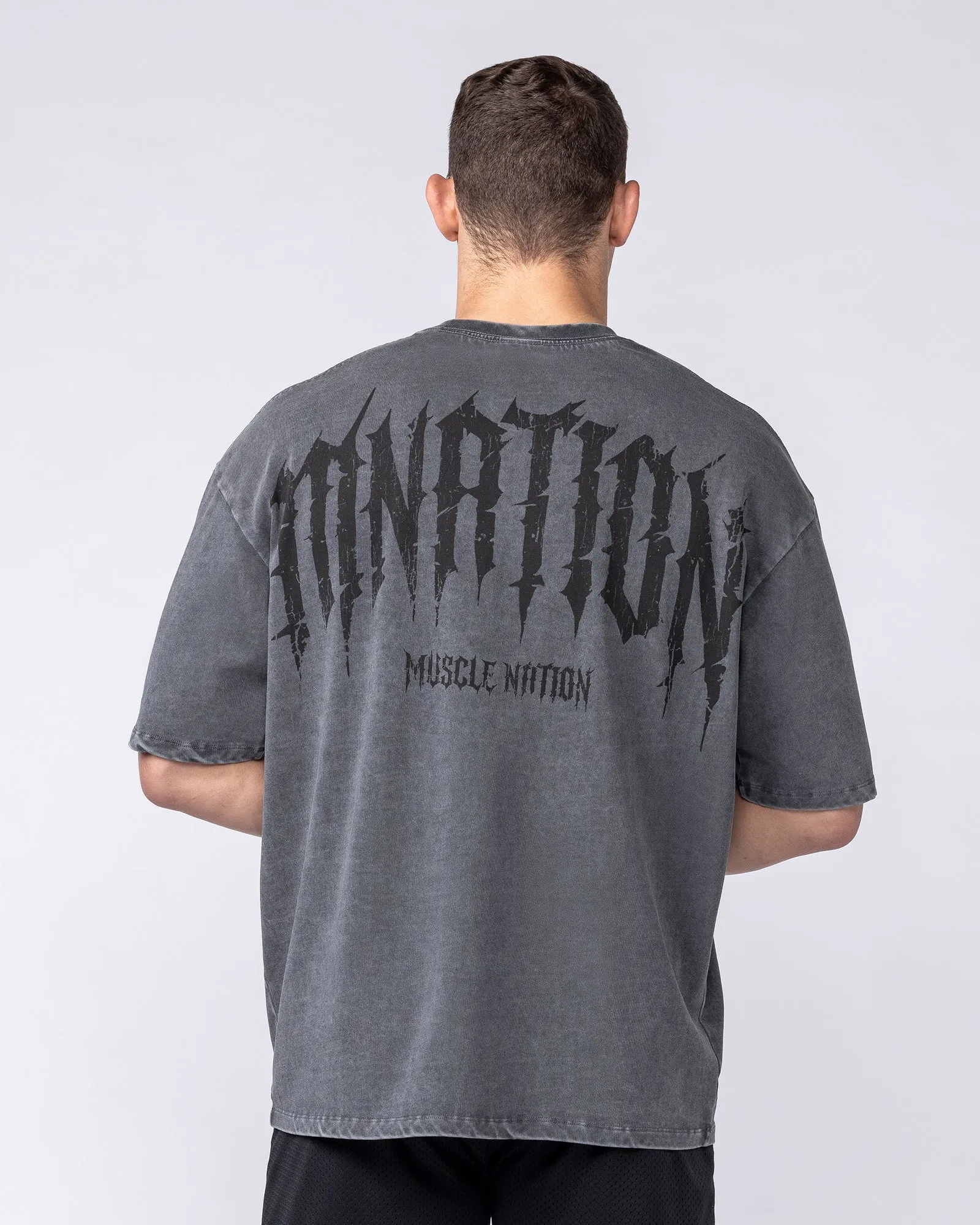 Relic Oversized Tee - Washed Black sold by Muscle Nation product image thumbnail 4