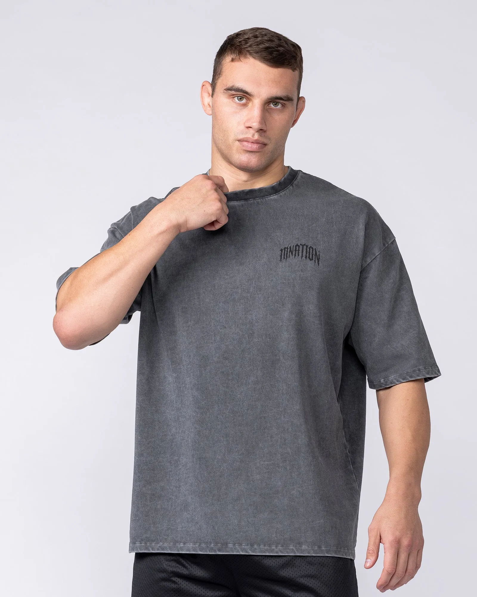 Relic Oversized Tee - Washed Black sold by Muscle Nation product image thumbnail 2