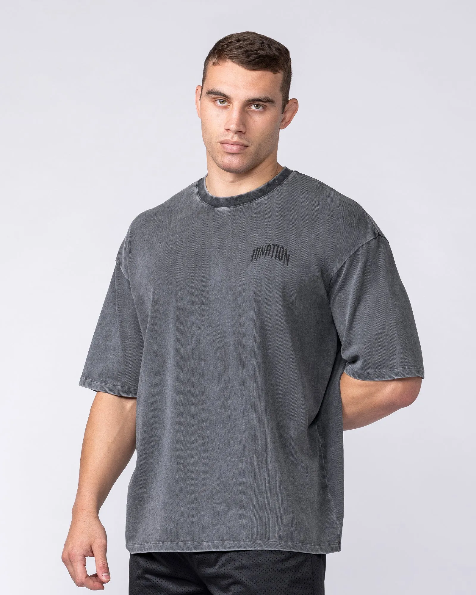 Relic Oversized Tee - Washed Black sold by Muscle Nation product image thumbnail 3