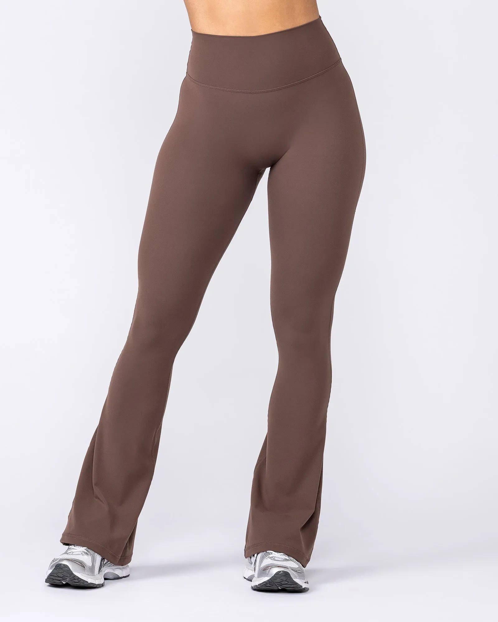 Aura Peachy Invisible Scrunch Flare Leggings Short - Chestnut sold by Muscle Nation product image thumbnail 2