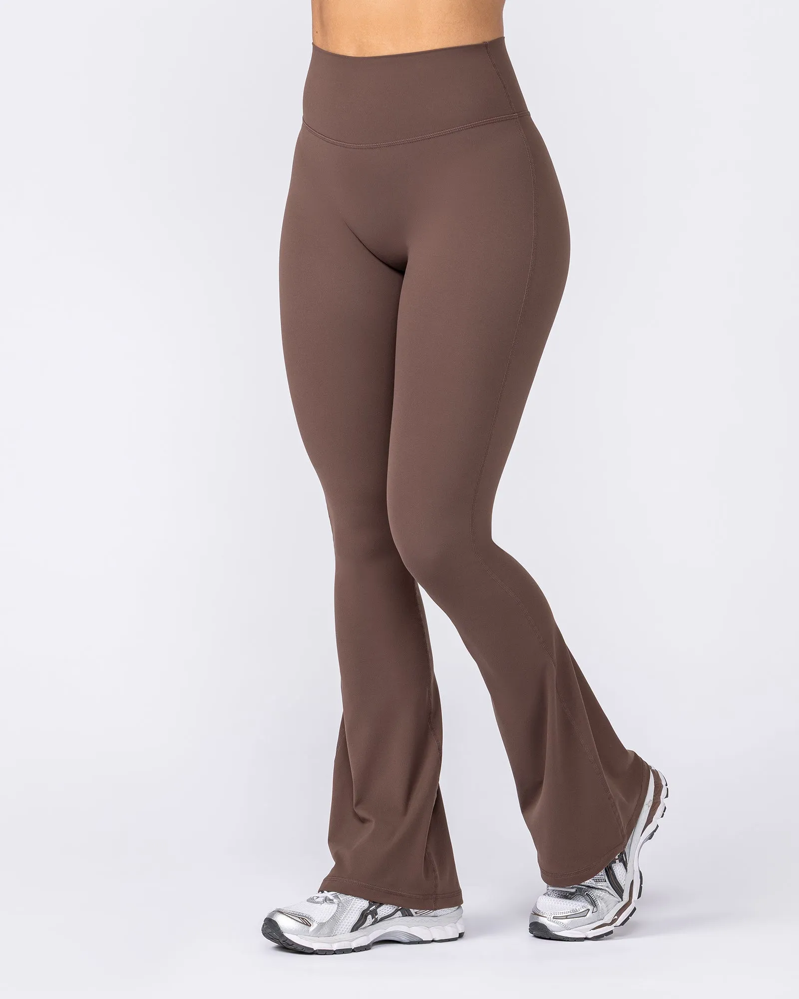 Aura Peachy Invisible Scrunch Flare Leggings Short - Chestnut sold by Muscle Nation product image thumbnail 3