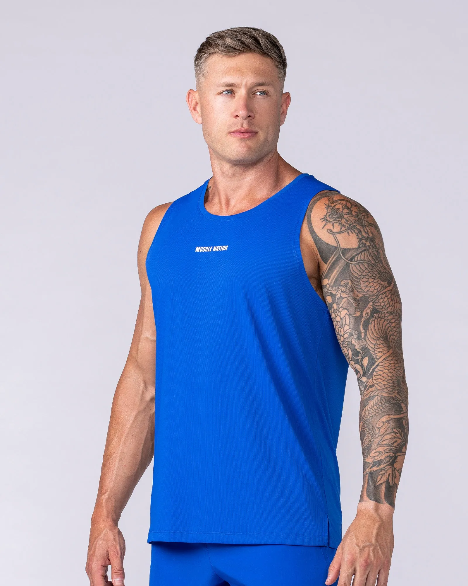 Aero Active Tank - Bondi Blue sold by Muscle Nation product image thumbnail 3