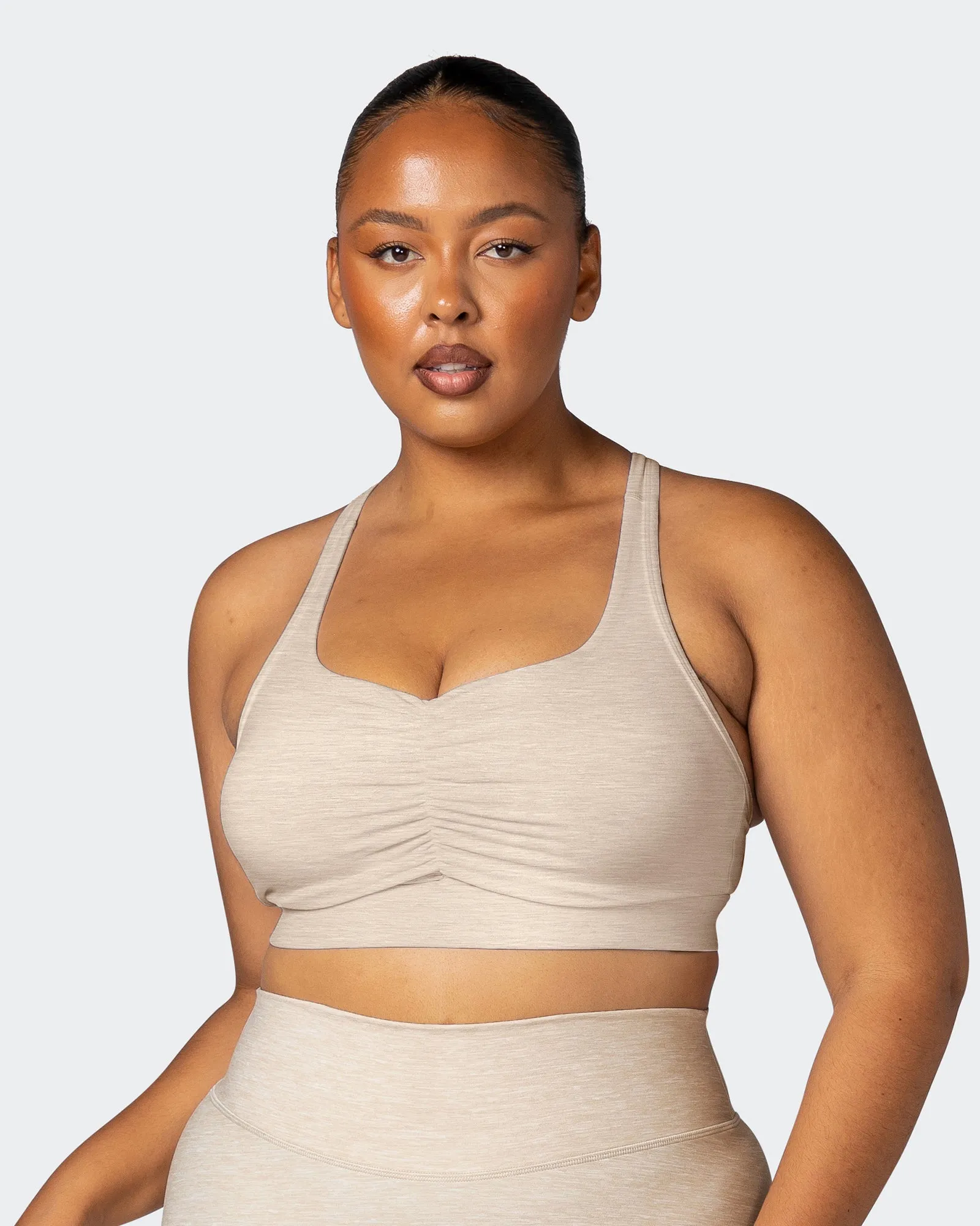 Purpose Bra - Almond Marl sold by Muscle Nation