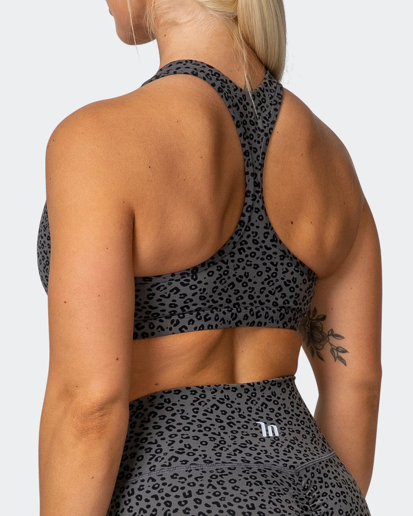 Flex Bra - Monochrome Mini Cheetah Print sold by Muscle Nation product image thumbnail 5