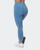 Second Skin Ankle Length Leggings - Washed High Tide sold by Muscle Nation