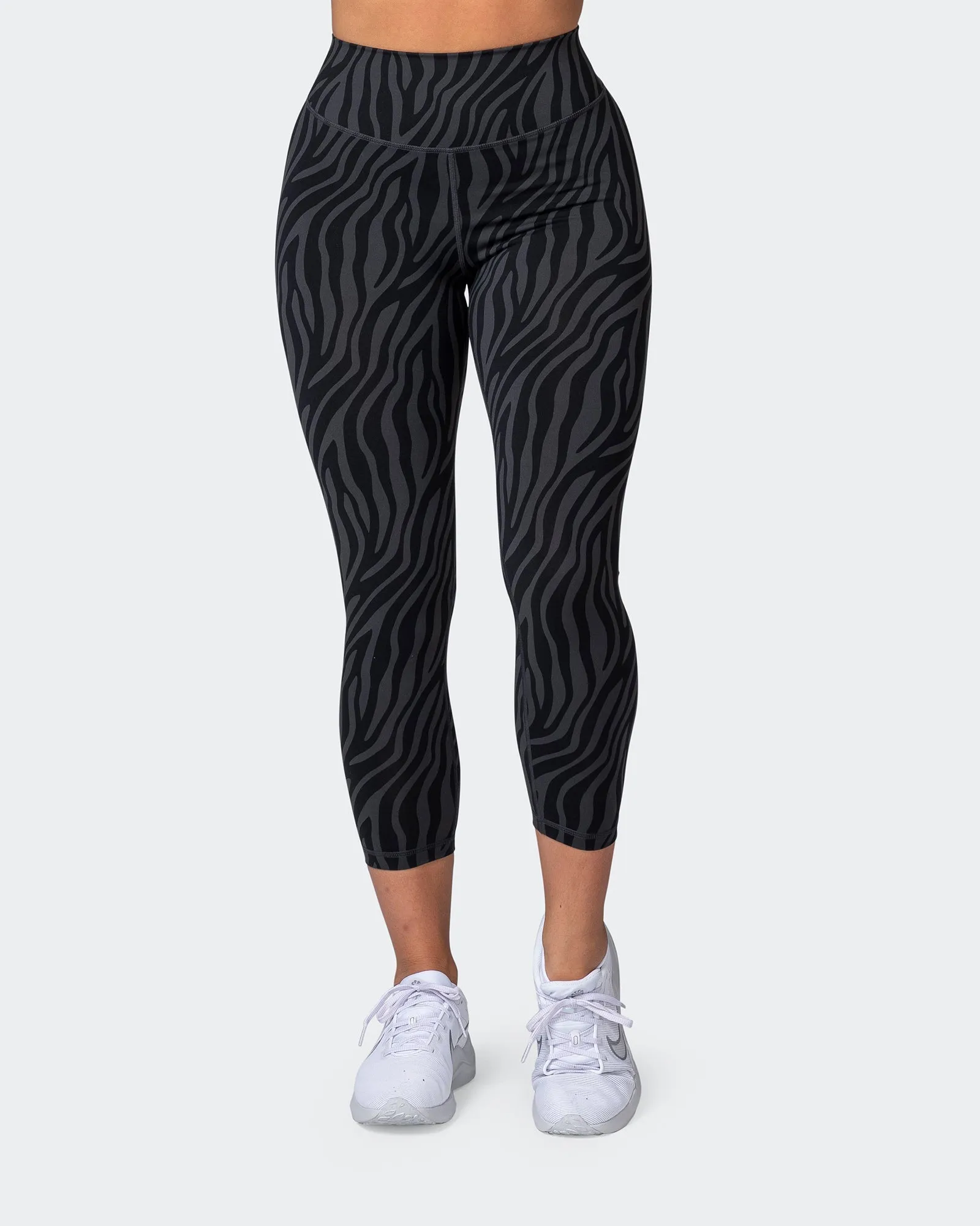 Signature Scrunch 7/8 Leggings - Monochrome Zebra Print sold by Muscle Nation product image thumbnail 3