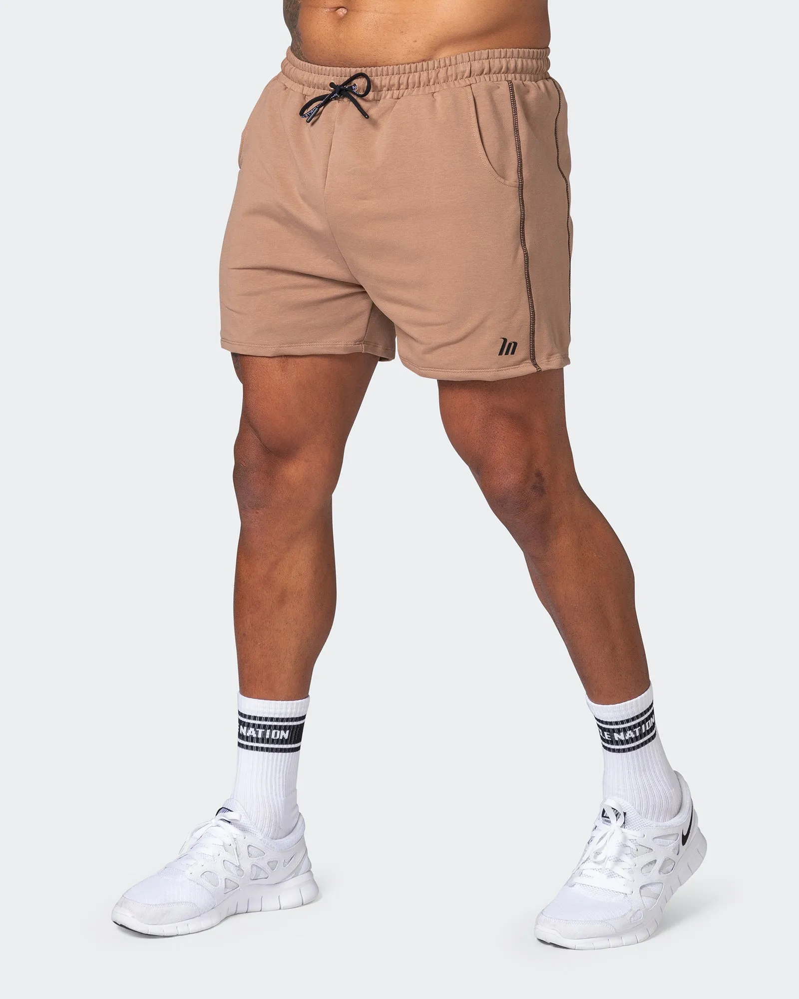 Classic Squat Shorts - Toffee Taupe sold by Muscle Nation product image thumbnail 3