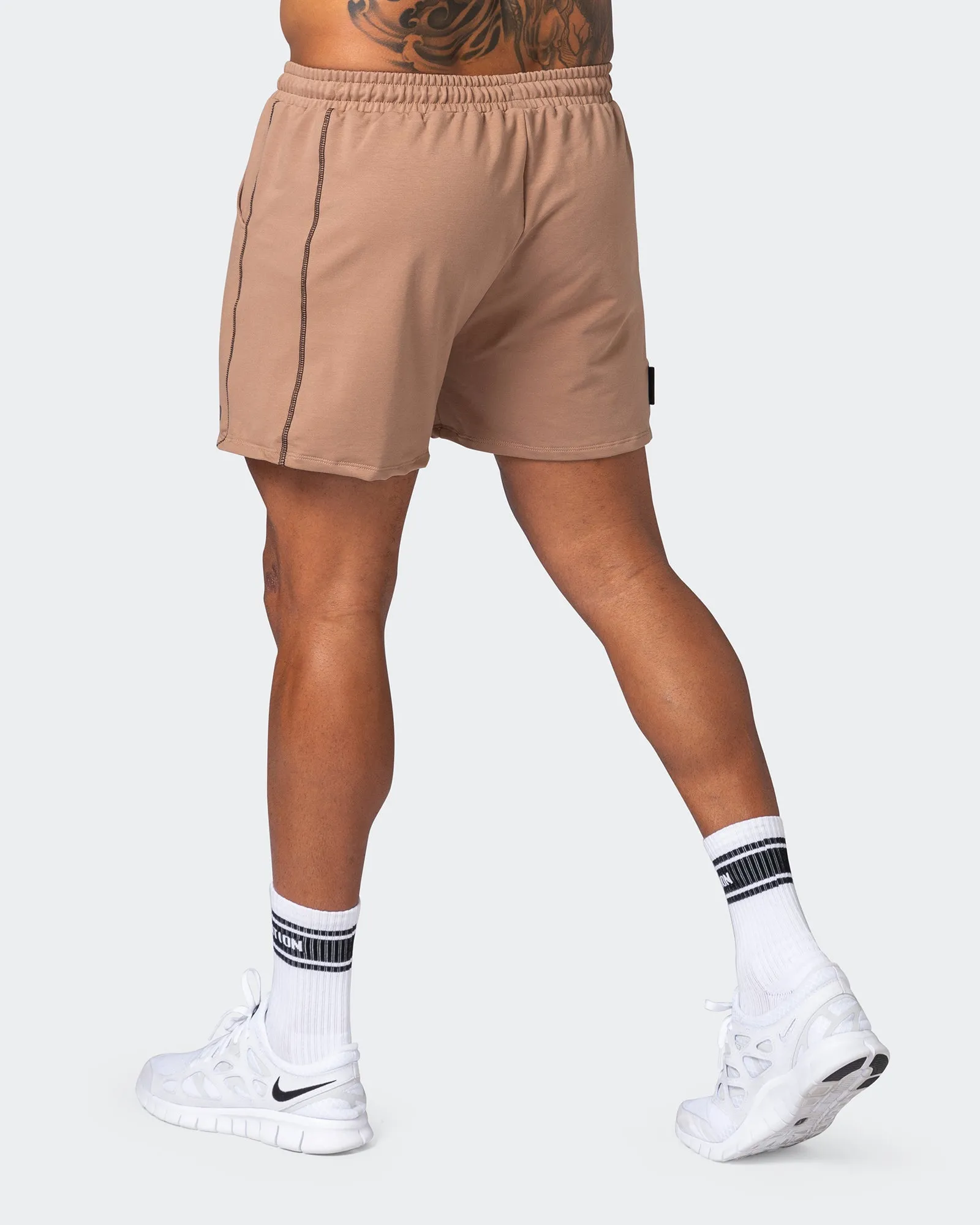 Classic Squat Shorts - Toffee Taupe sold by Muscle Nation product image thumbnail 5