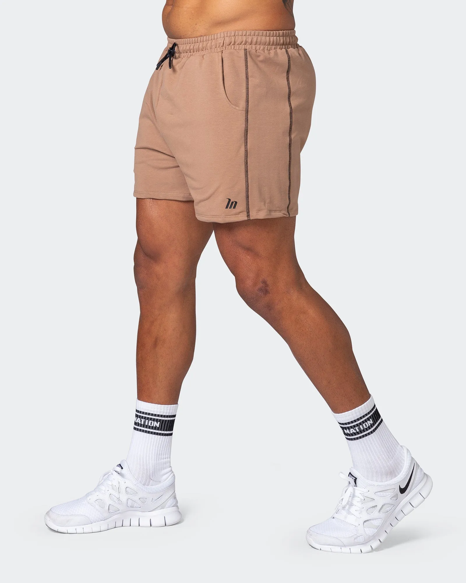 Classic Squat Shorts - Toffee Taupe sold by Muscle Nation product image thumbnail 4