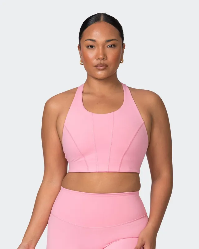 Snatched Bra - Strawberry Pink sold by Muscle Nation