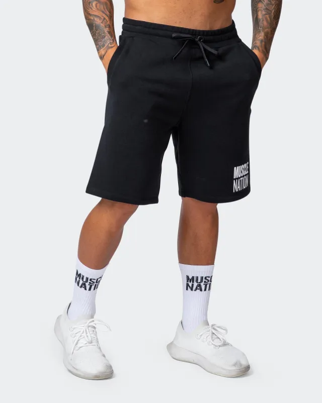 Unwind Shorts - Black sold by Muscle Nation