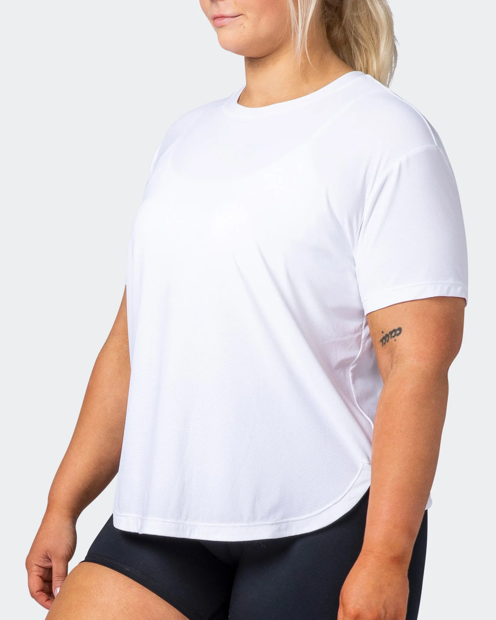Level Up Training Tee - White sold by Muscle Nation product image thumbnail 3