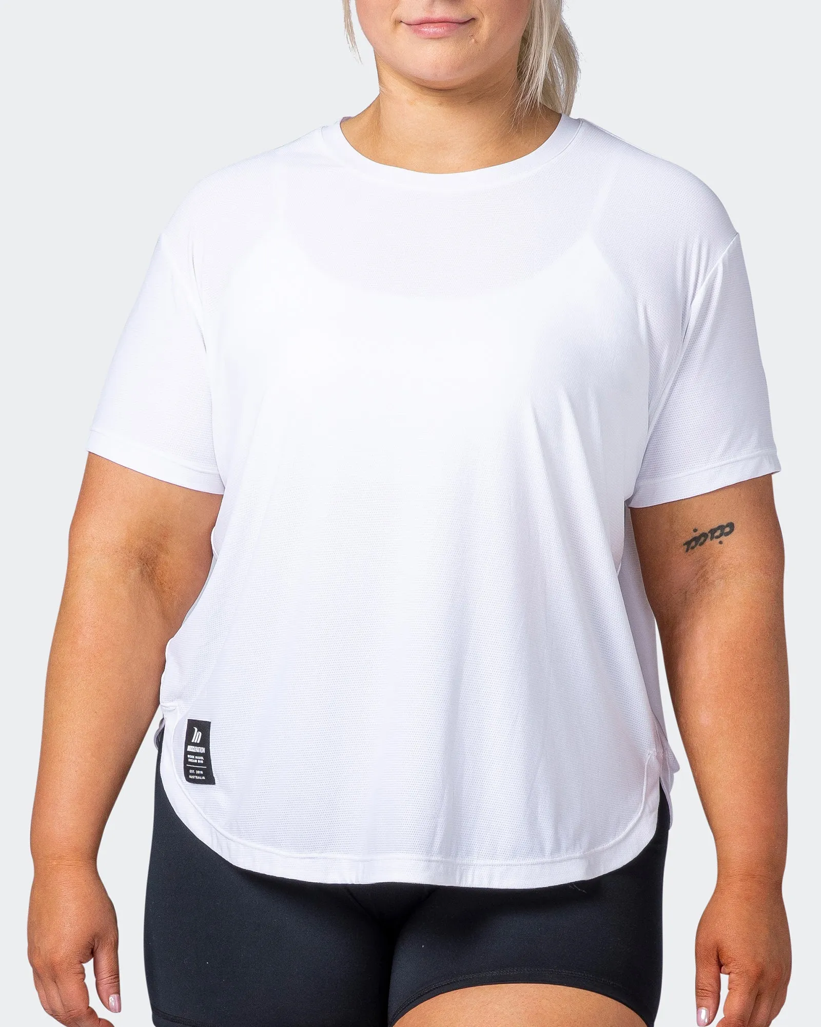Level Up Training Tee - White sold by Muscle Nation product image thumbnail 2