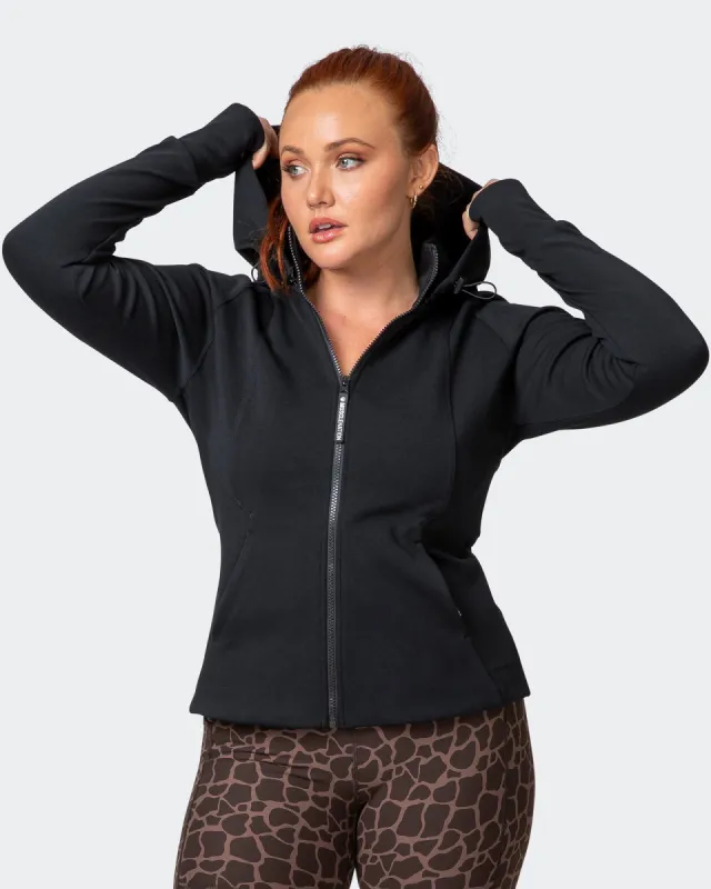 Dynamic Zip Through Jacket - Black sold by Muscle Nation