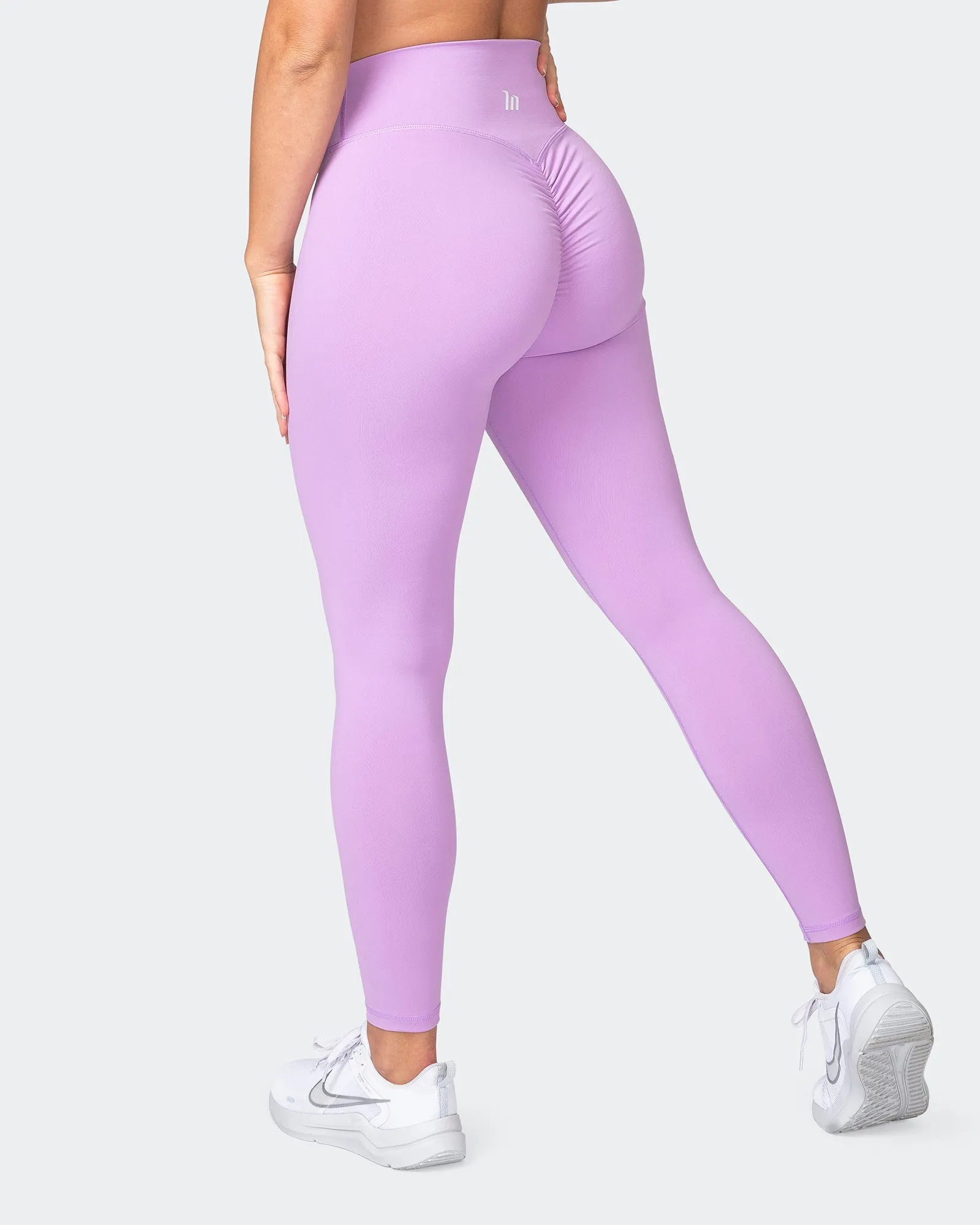 Signature Scrunch Ankle Length Leggings - Lilac sold by Muscle Nation