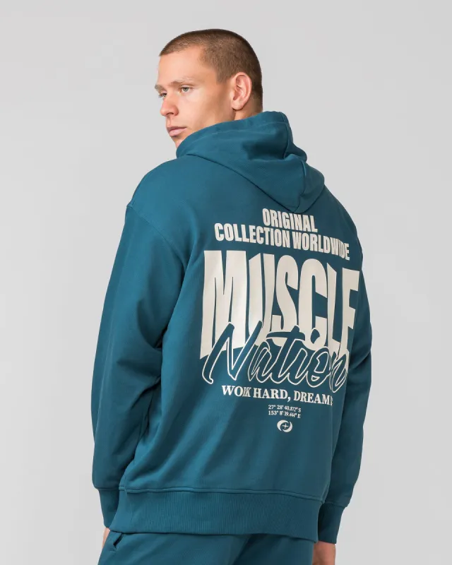 Culture Hoodie - Tidal Teal sold by Muscle Nation