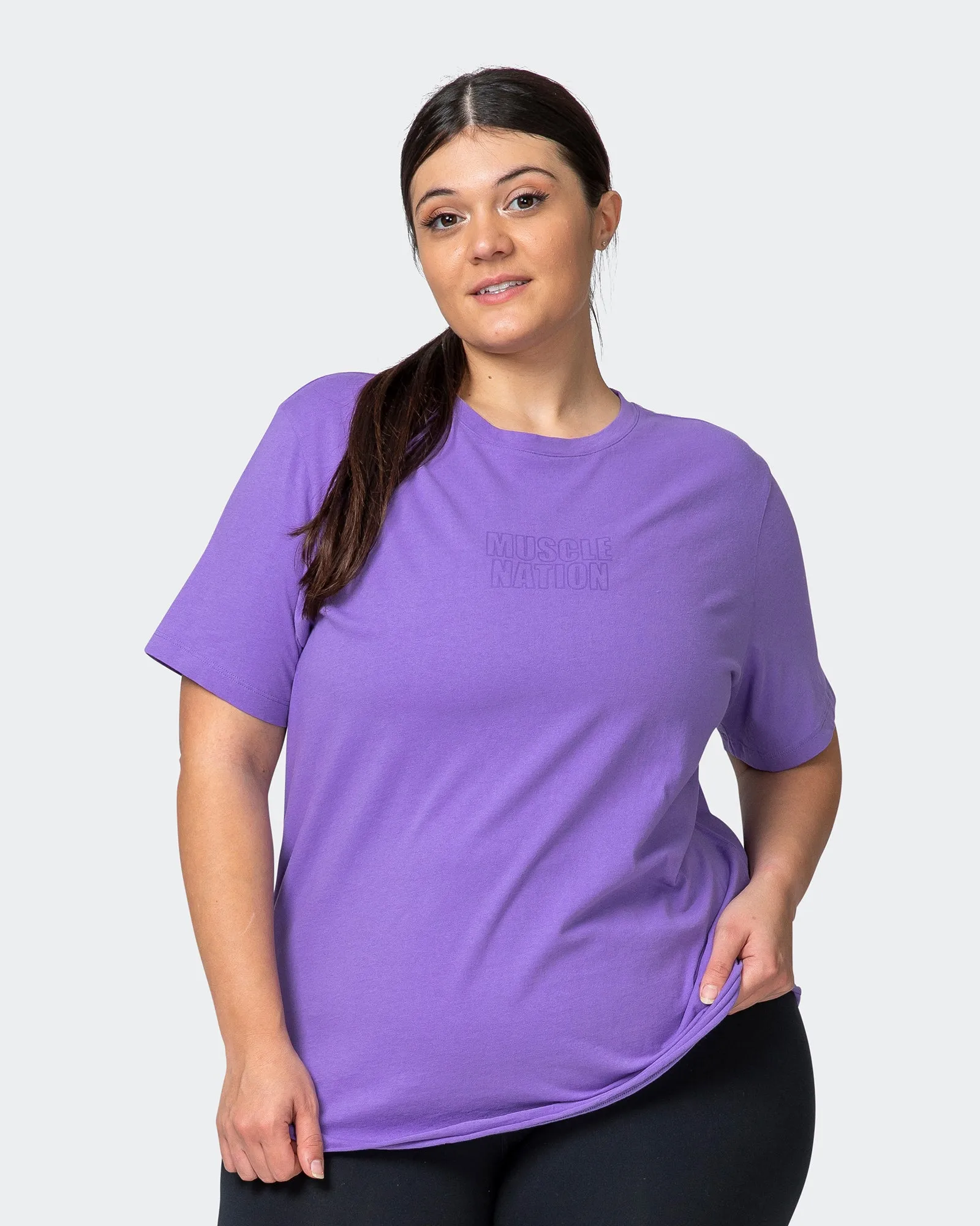 Classic Regular Fit Vintage Tee - Washed Aster Purple sold by Muscle Nation
