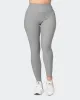 Zero Rise Rib Ankle Length Leggings - Zinc sold by Muscle Nation
