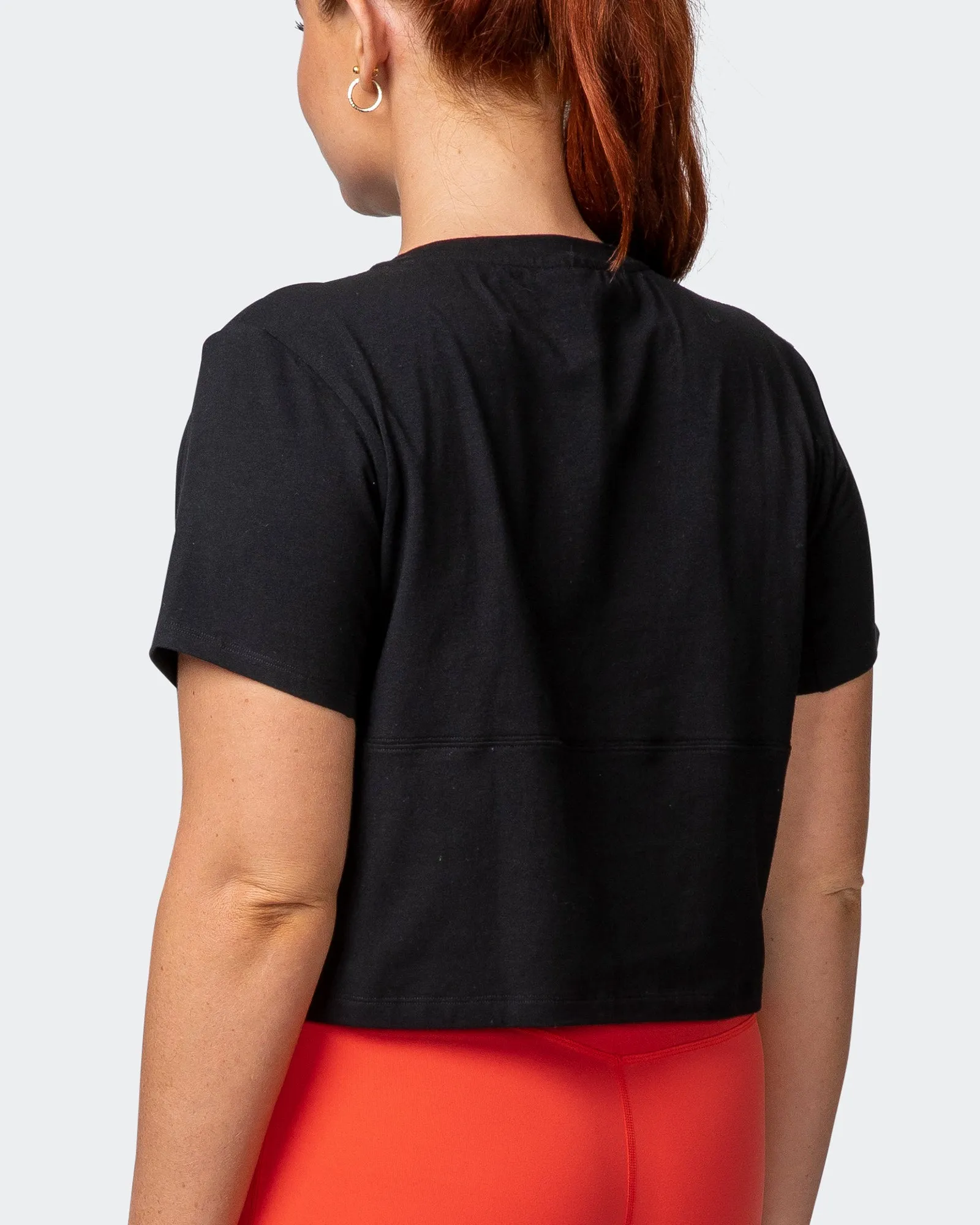 Elevate Cropped Tee - Black sold by Muscle Nation product image thumbnail 5