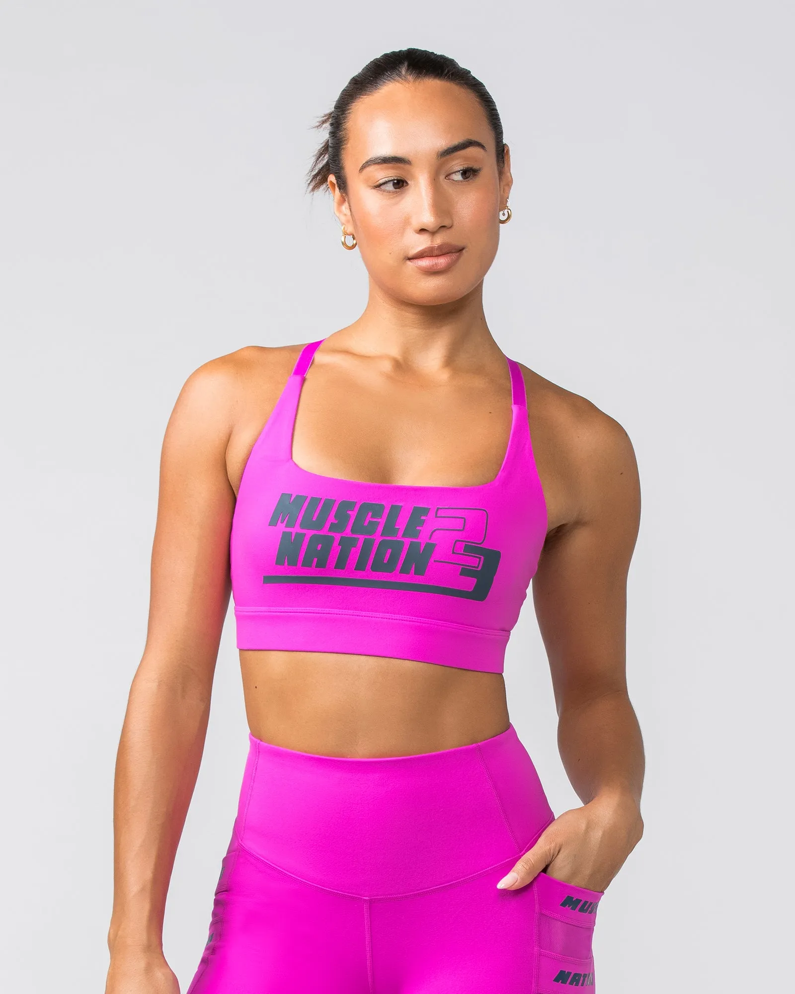 Ignite Bra - Hyper Fuchsia sold by Muscle Nation product image thumbnail 2